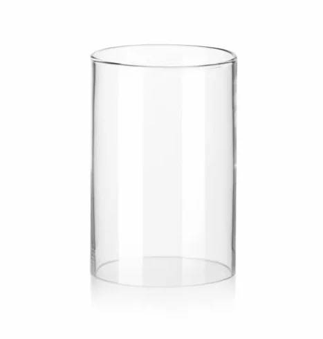 Szkło borokrzemowe cylinder bez dna zamiennik lampion znicz wykonany na życzenie wymiar przezroczysty grubość ścianki 2,5 mm średnica zewnętrzna ok. 8 cm długość ok. 16 cm