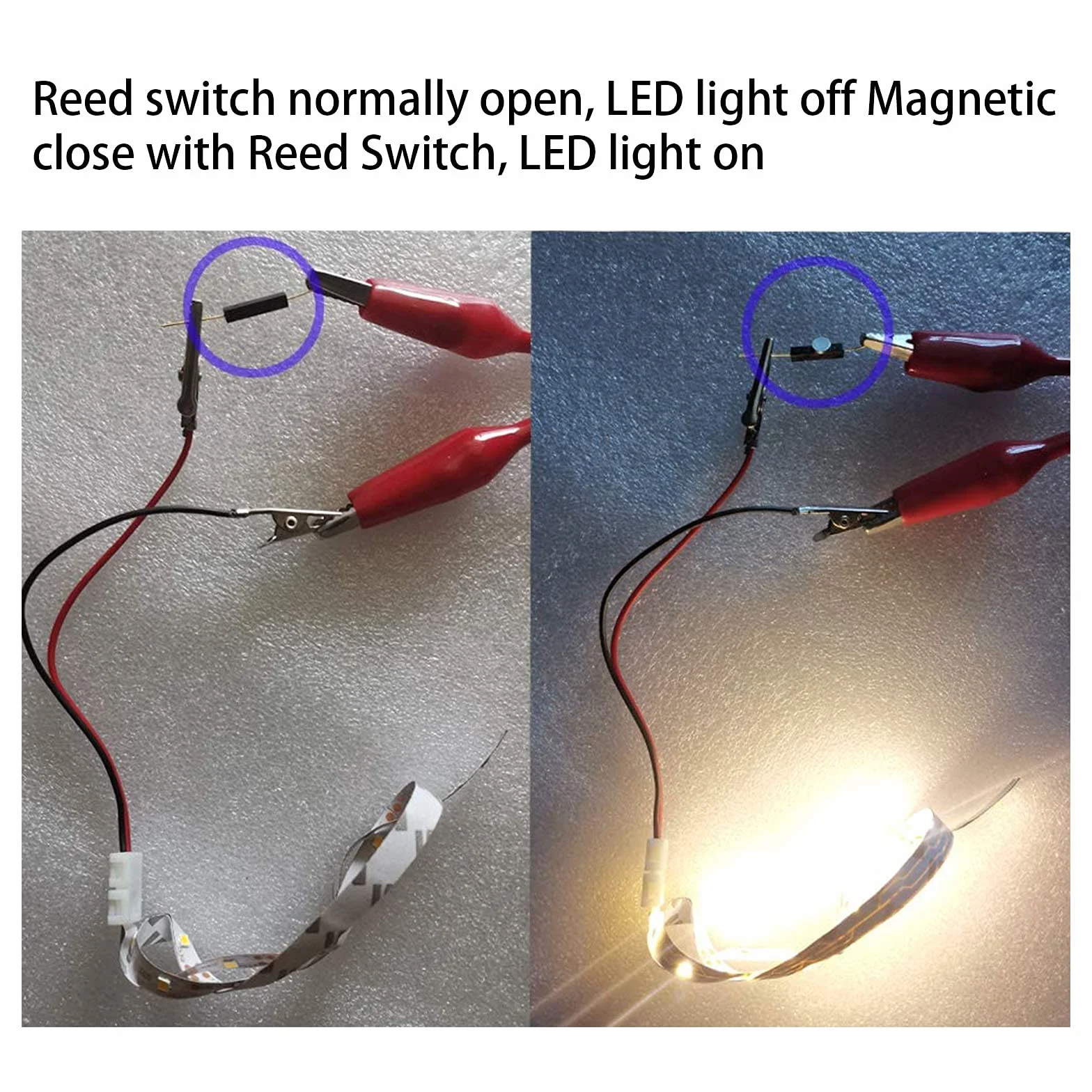 Przełącznik trzcinowy normalnie otwarty magnetyczny 100 V 2,5 x 14 mm do bieżni