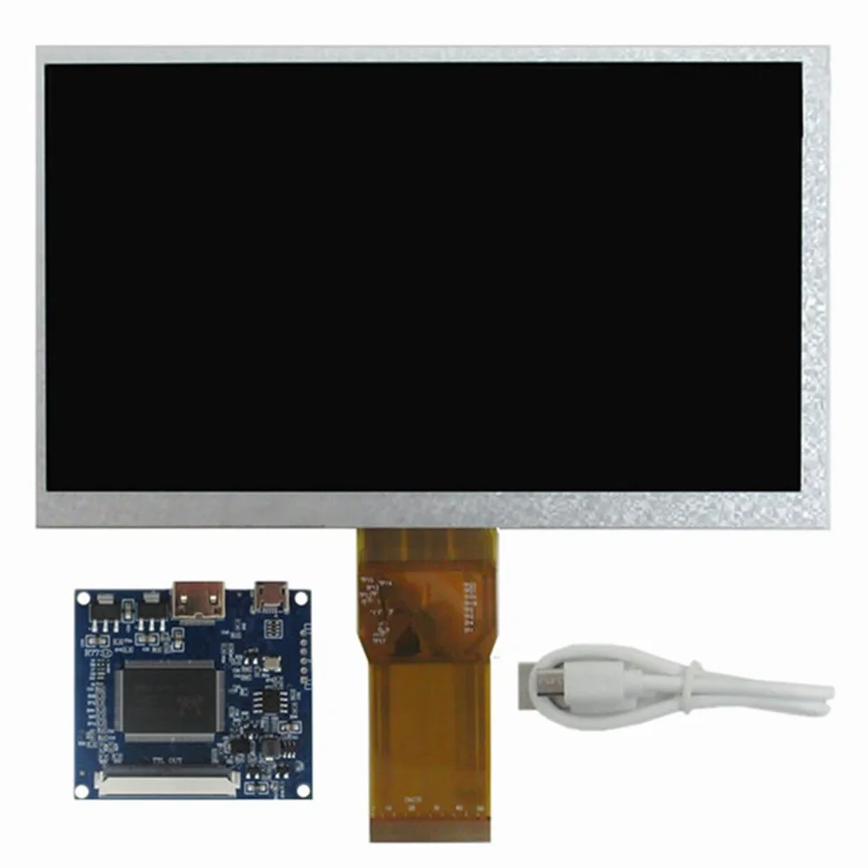 Uniwersalny wyświetlacz LCD 7" 1024x600 mini HDMI do Raspberry Pi PC monitor drugi ekran