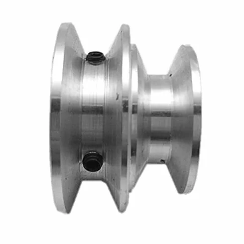 Koło pasowe ze stopu aluminium podwójne rowkowanie 50/60 mm 8-20 mm stałe wiertło do wału silnika