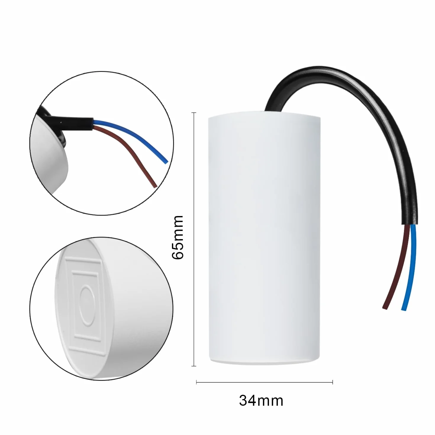 Iruihoo CBB60 450V 6uf 50/60Hz kondensator rozruchowy silnika