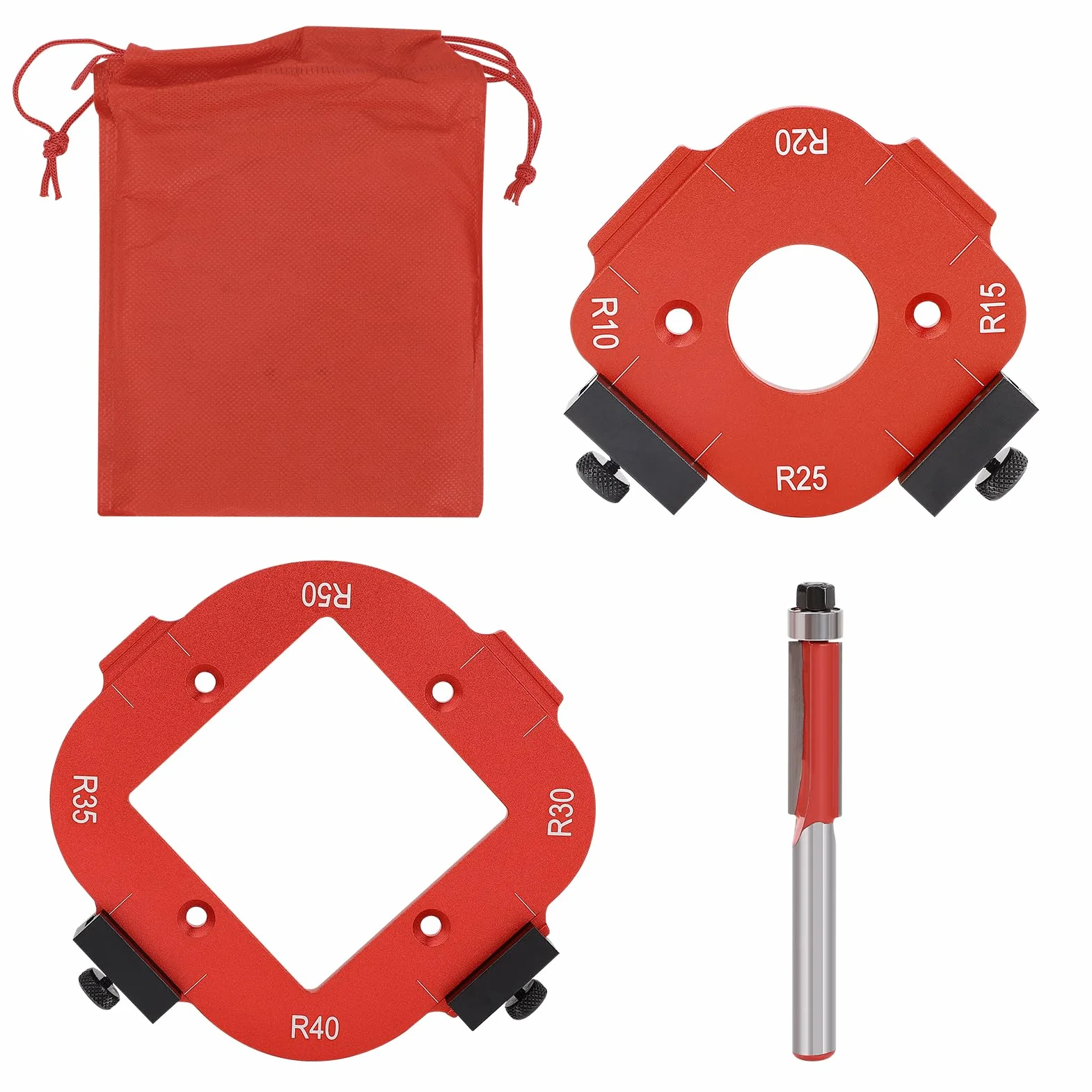 Aluminium R10 R50 Szablon Promienia Okrągłego Bit Router