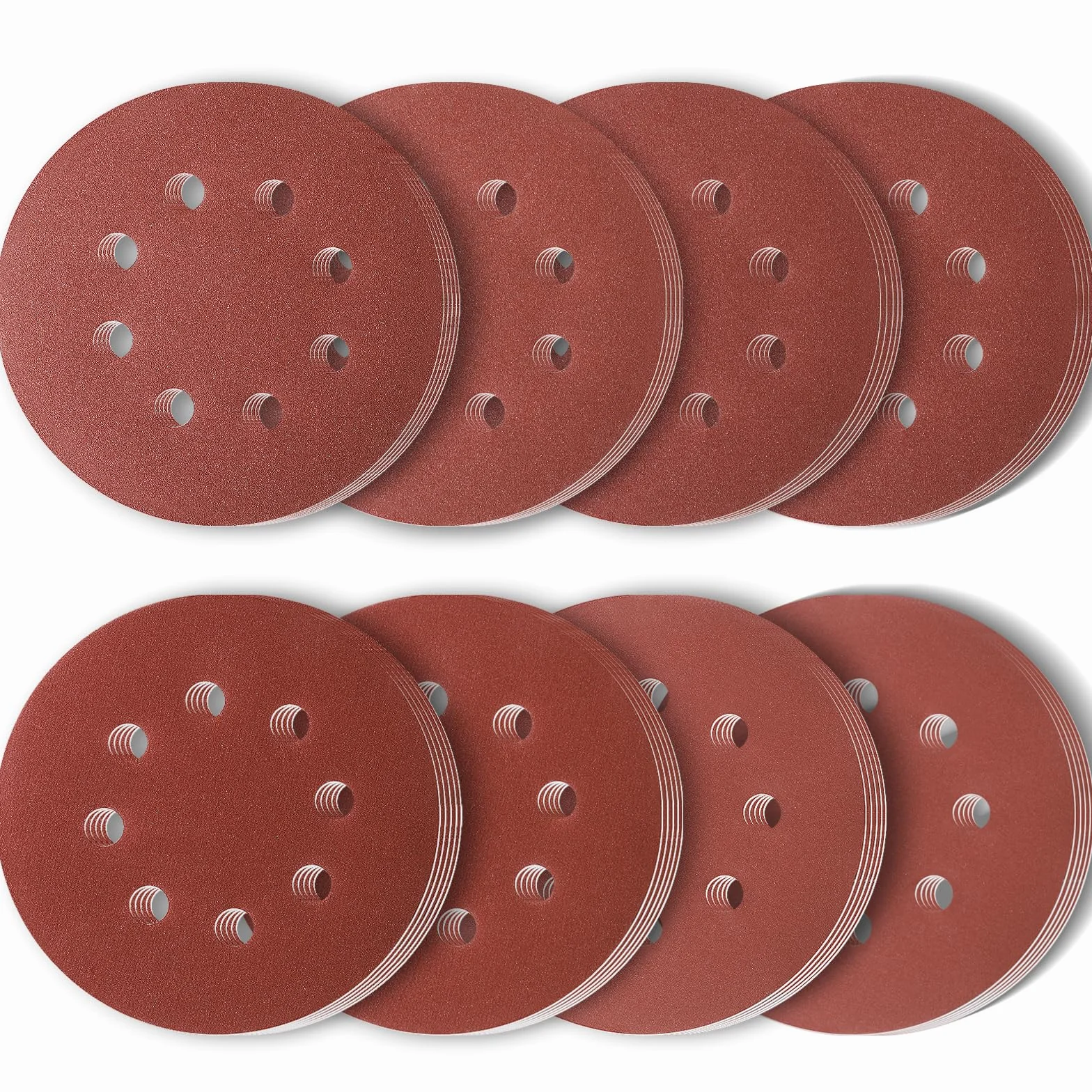 Papier ścierny 125mm 8 dziur P320-P2000 40 sztuk tarcze szlifierskie