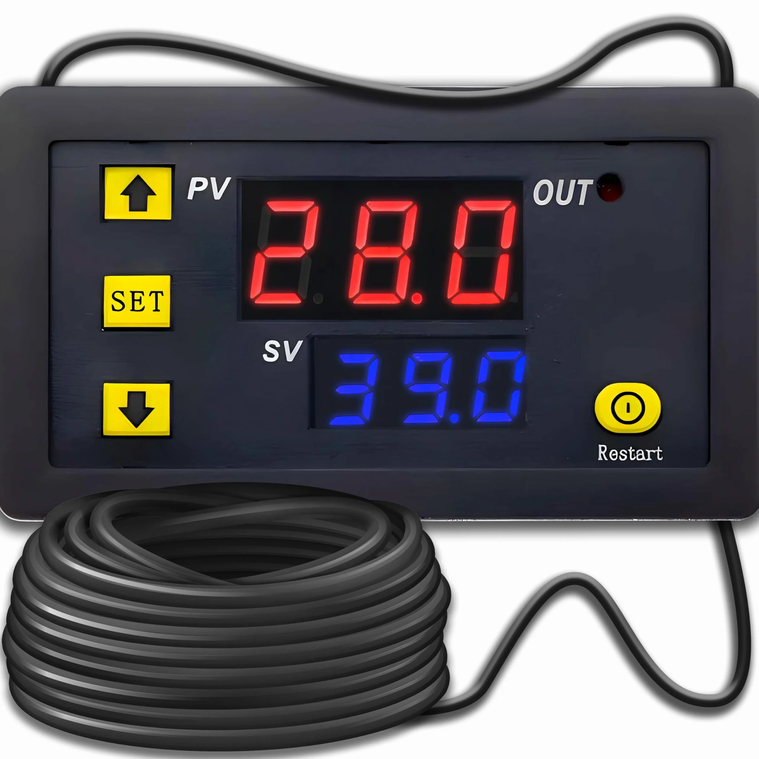 Retoo Cyfrowy termostat regulator temperatury z sondą - 110-50-110°C AC 110V-220V - E572