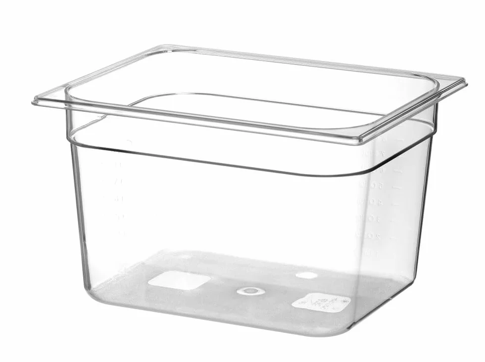 HENDI Pojemnik GN 1/2 - wykonany z poliwęglanu - 12.5 L - 325x265x(H)200mm