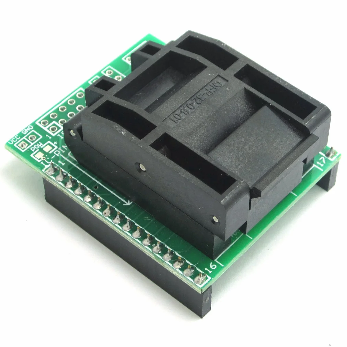 DollaTek Uniwersalne adaptery IC QFP32 do DIP28 i DIP32 do chipów ATMEL AVR, 3 płytki