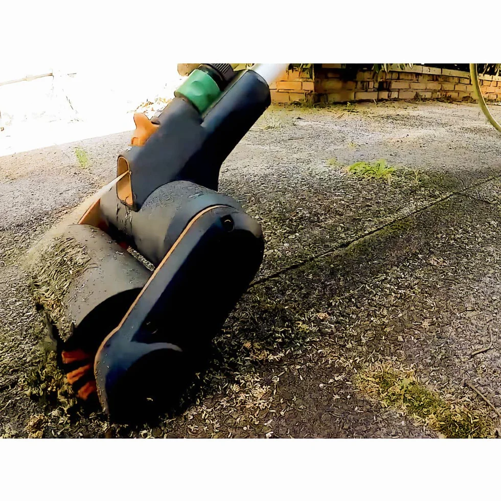 WORX WA0293 szczotka do fug z twardego drutu strumieniowego do akumulatorowego czyszczenia powierzchni WG441E, nadaje się do czyszczenia fug i chwastów, oryginalna część zamienna, łatwy montaż bez
