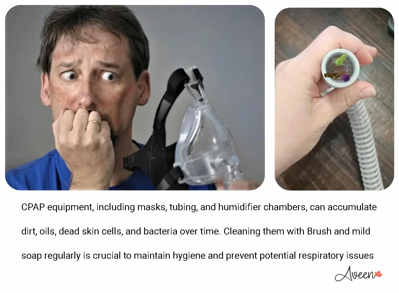 Szczotka do czyszczenia węża i maski CPAP, odpowiednia do wszystkich typów węży CPAP, średnica szczotek 15 mm i 19 mm, CPAP-Schlauch- und Maskenreinigungsbürste,
