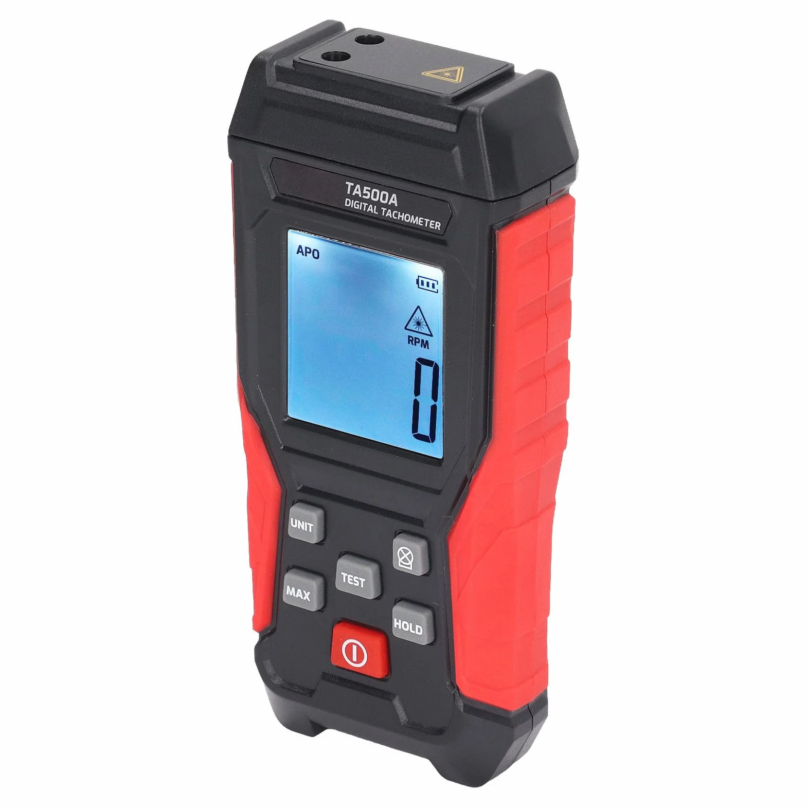Obrotomierz RPM, Obrotomierz Cyfrowy, Bezkontaktowy Przenośny Miernik RPM, Zawór z blokadą, Pomiar 3-100000RPM, Czujnik Półprzewodnikowy, Łatwe, Tachometry