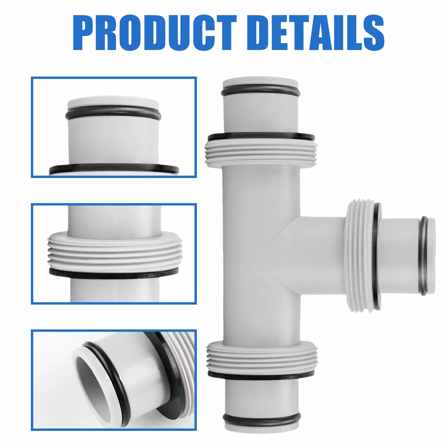 Łącznik do węża basenowego 3-drożny Ø 38 mm trójnik adapter Intex Bestway Coleman