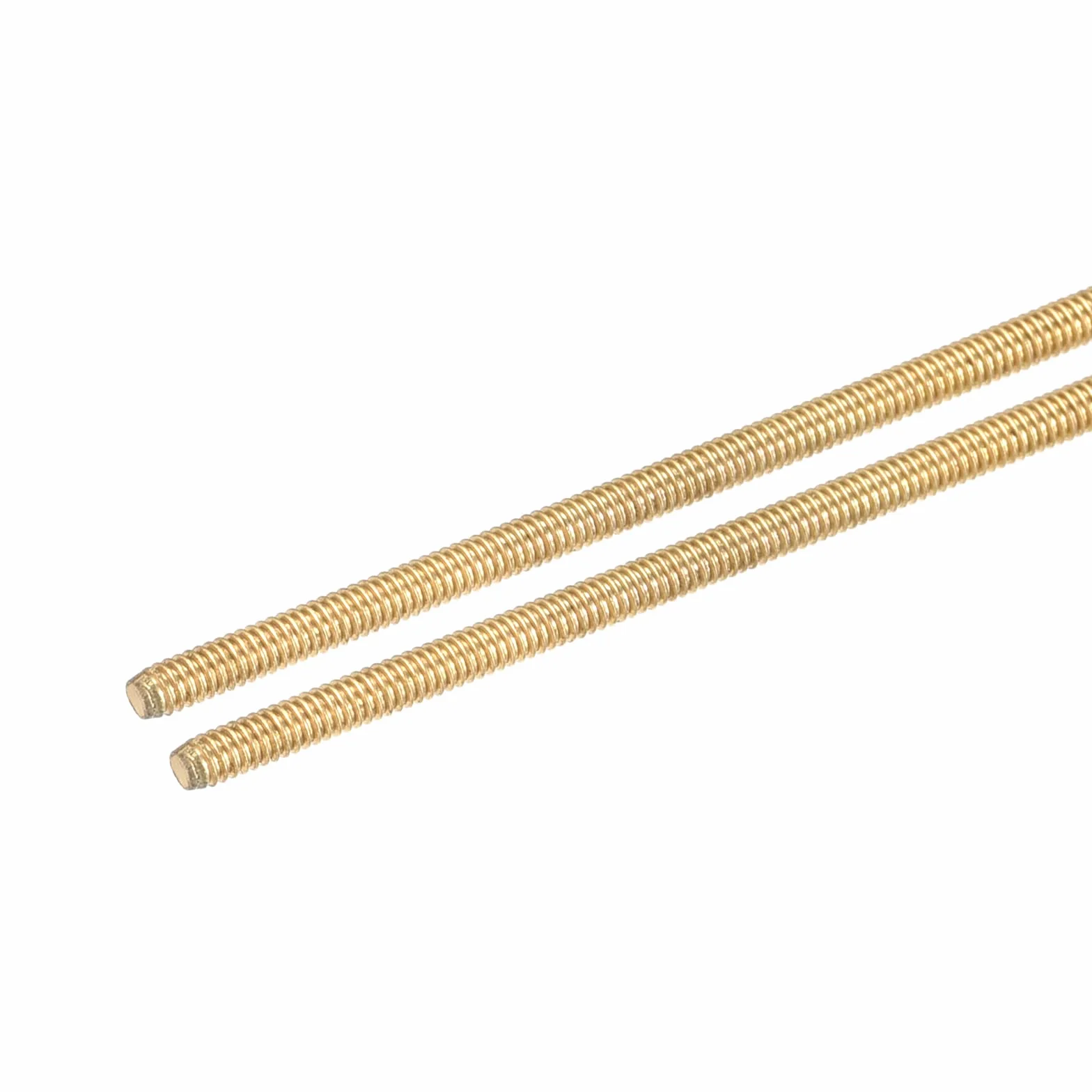 DMiotech 2 Pakiet M2.5 x 250mm W pełni gwintowany Mosiądz Rod Prawy Ręczny Gwint Pręt Pręt Śruby Śruby Złoty Tone