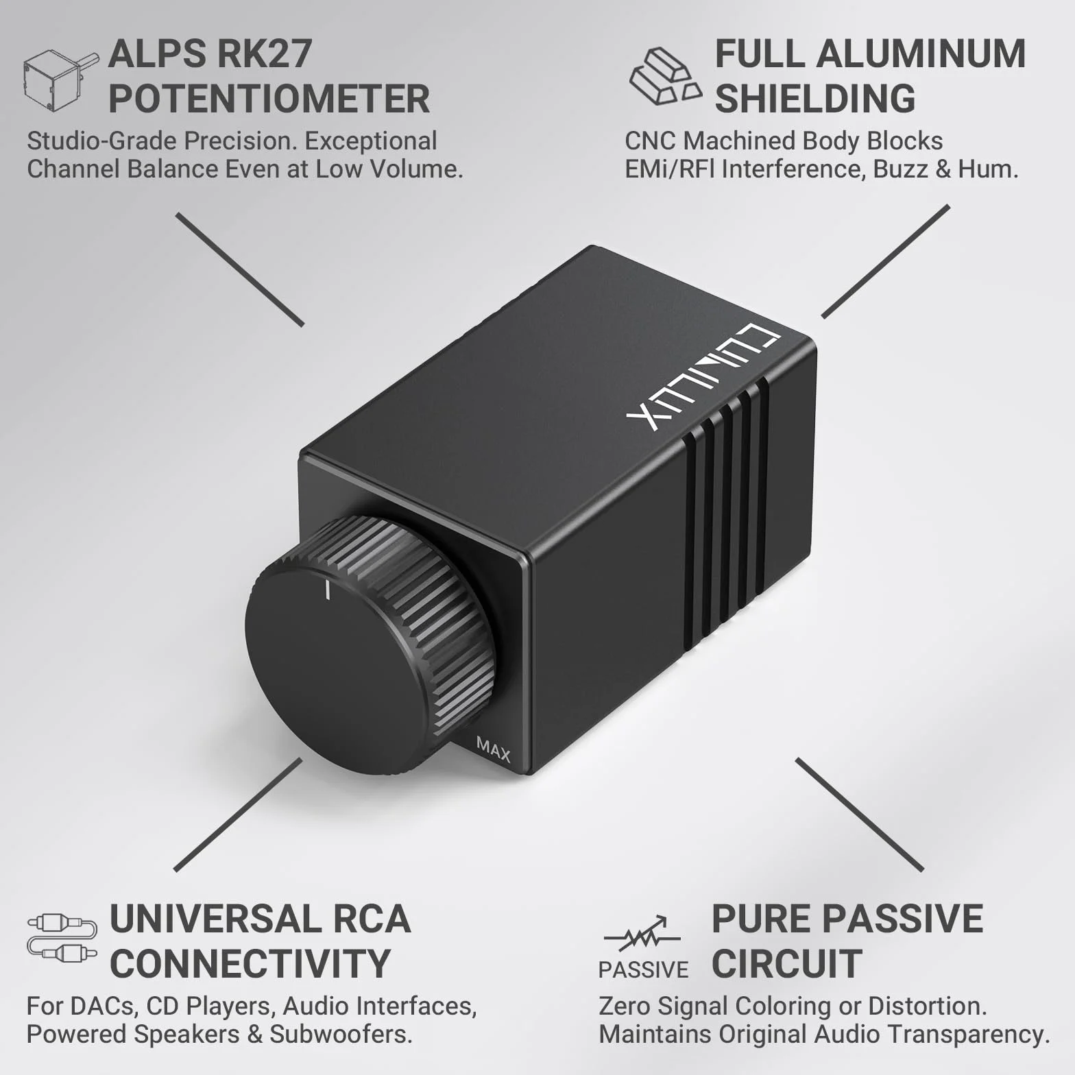 Mini wzmacniacz audio stereo, wzmacniacz słuchawkowy, z wejściem RCA RCA na wyjściu RCA