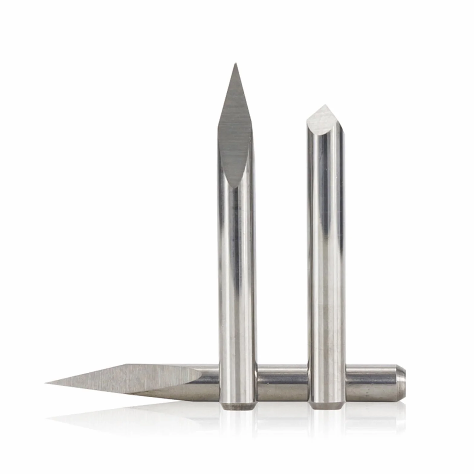10 sztuk 3.175mm Shank 3 krawędzi PCB zestaw bitów do grawerowania 20/30/40/45/60/90 stopni końcówka 0.1 0.2 0.3mm piramida CNC frez 3D frezowanie(10PCS 3.17X0.1X45)