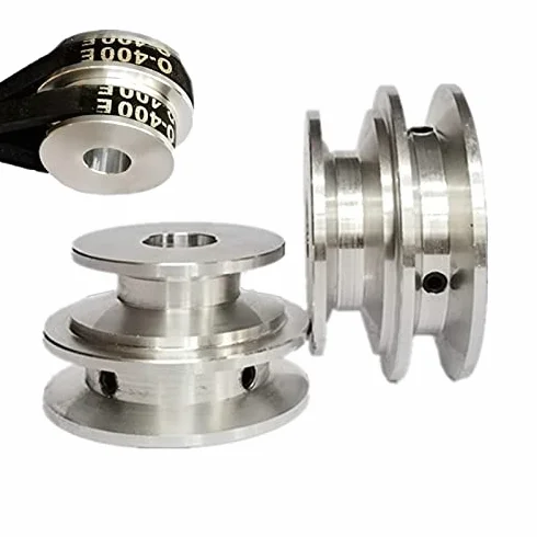 Koło pasowe ze stopu aluminium podwójne rowkowanie 50/60 mm 8-20 mm stałe wiertło do wału silnika