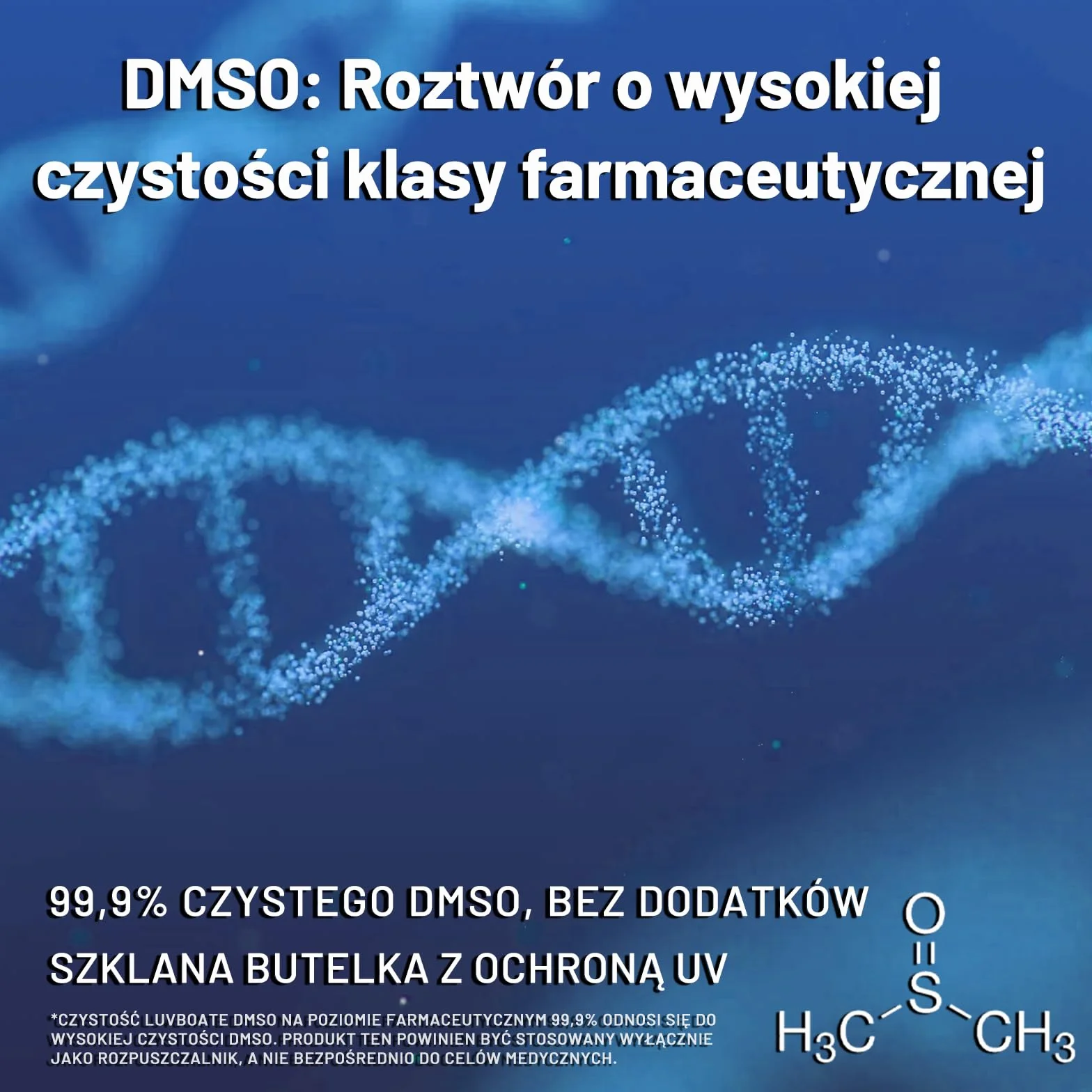DMSO 99,9% 236ml dimetylosulfotlenek klasy farmaceutycznej - Bursztynowe Butelki