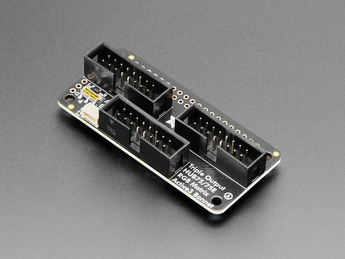 Adafruit Potrójna Matryca LED HUB75 na Raspberry Pi 6358