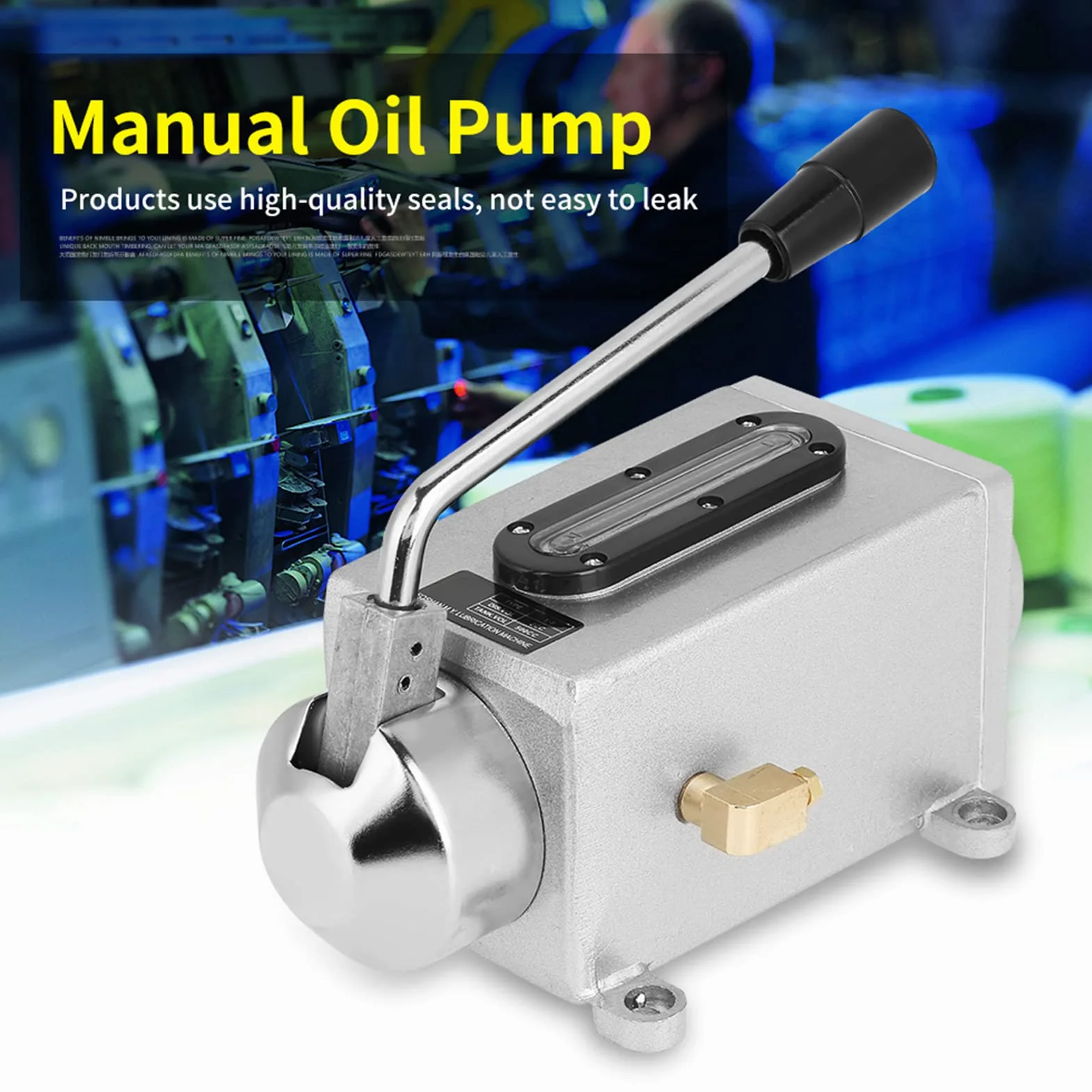 Pompa do ręcznego smarowania 500 cc CNC 4 mm podwójne porty
