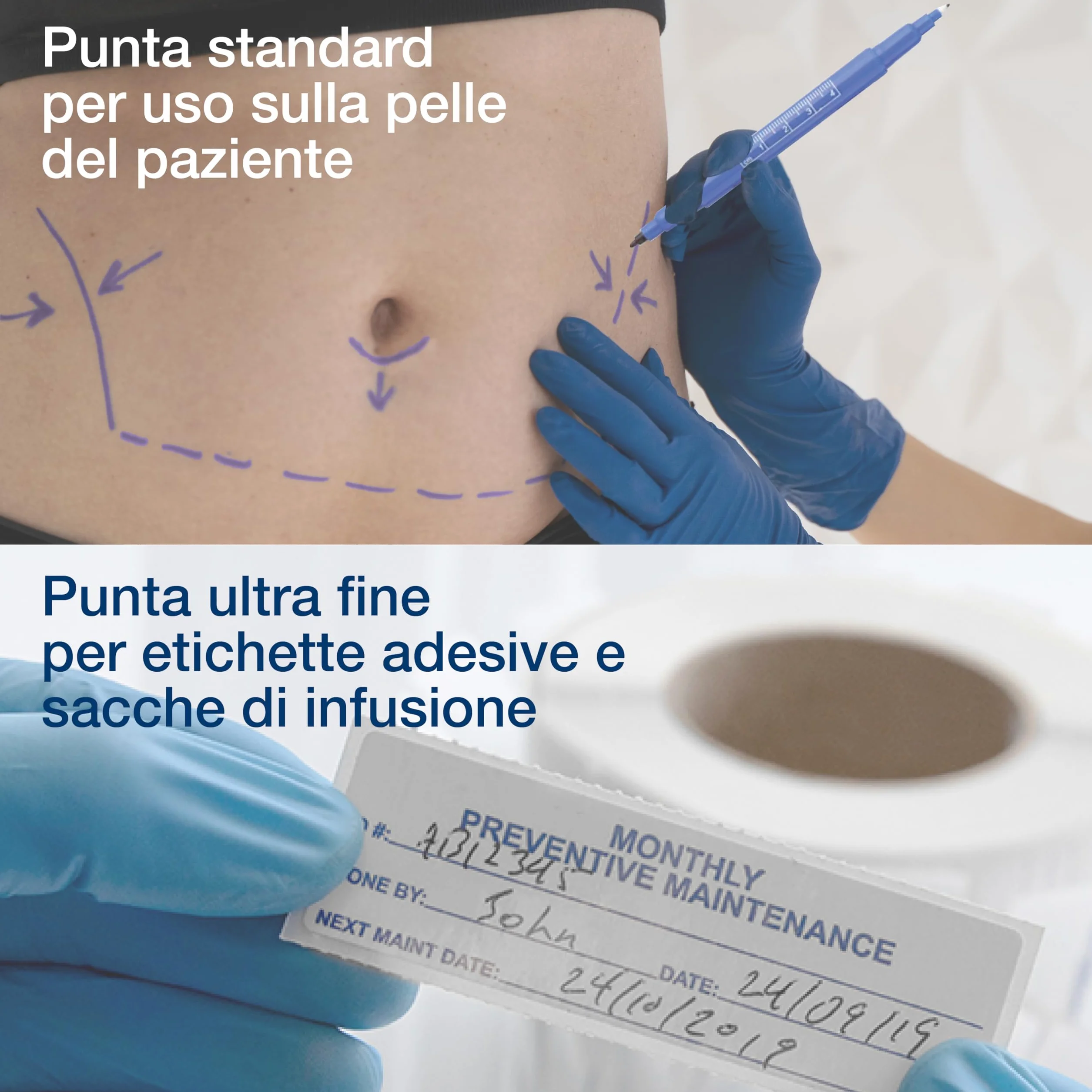 GIMA PENNA DERMATOLOGICA GIMA - doppia punta - conf. 10 pz.