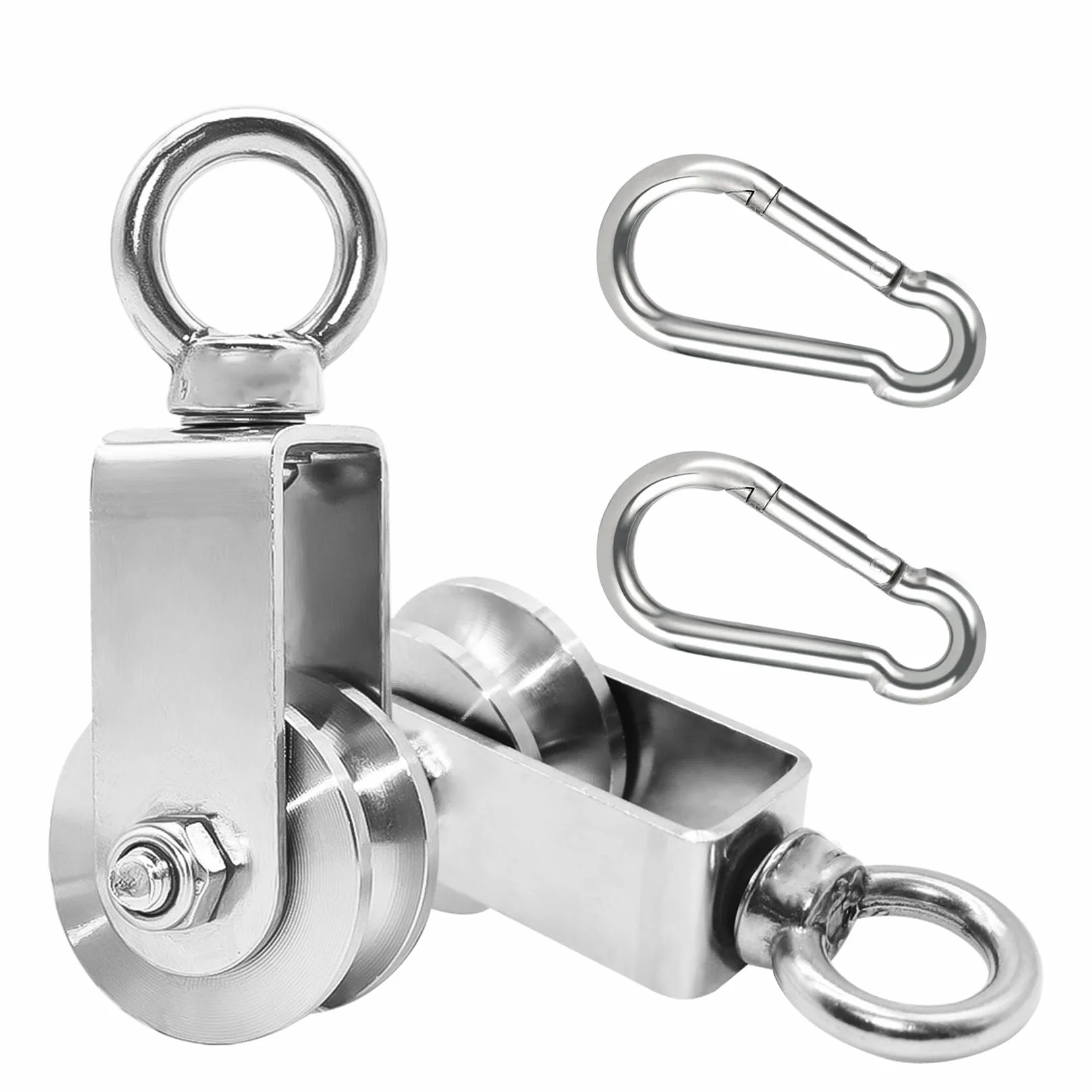 Rolki zwrotne do lin 16 mm ze stali nierdzewnej udźwig 500 kg 48 mm do fitnessu