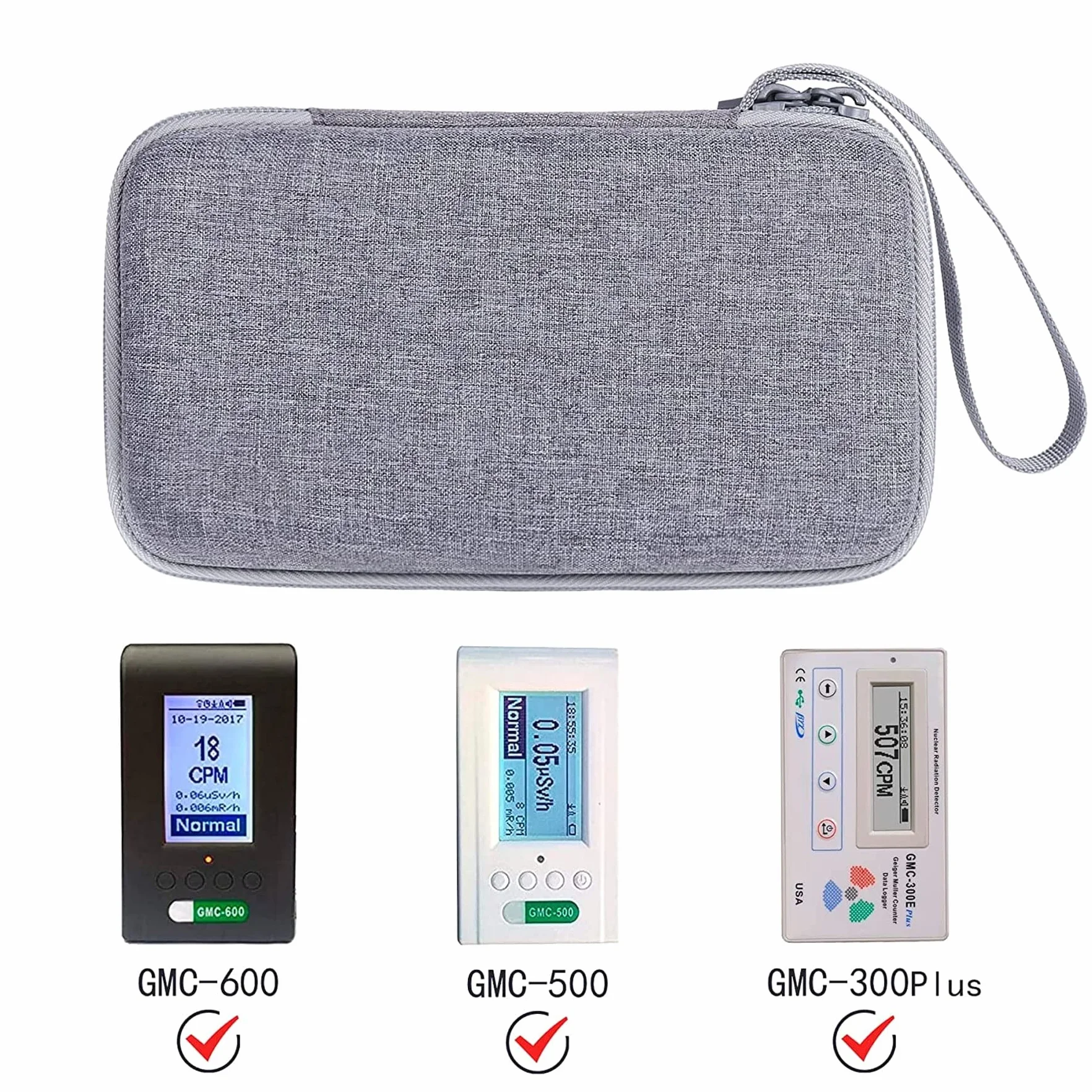 Twardy futerał kompatybilny z GQ GMC-500 Plus Geiger Counter detektor promieniowania