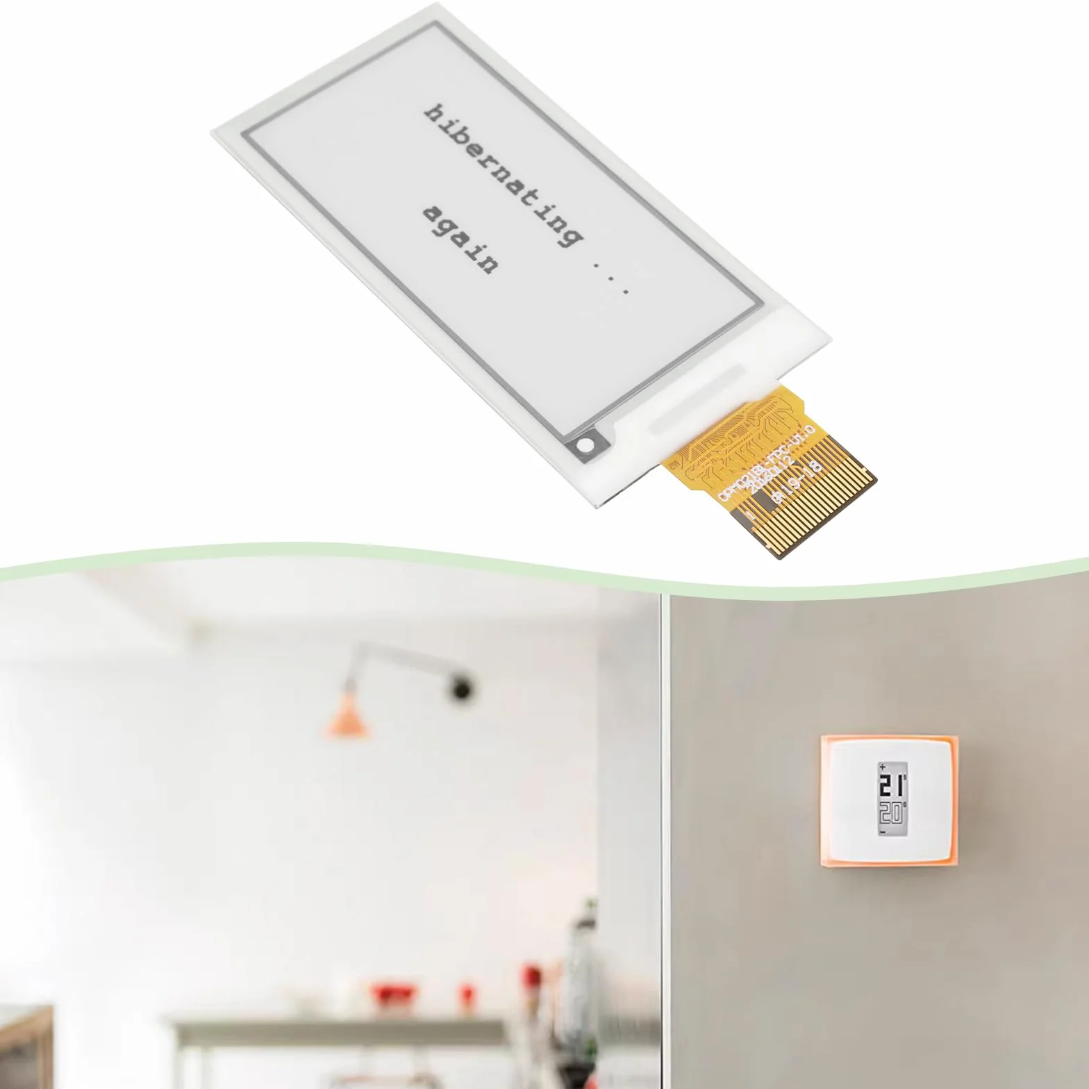 Część zamienna ekran LCD 5.4 cm 122x250 OPM021B1 kompatybilny z termostatem Netatmo NTH01-FR-EC