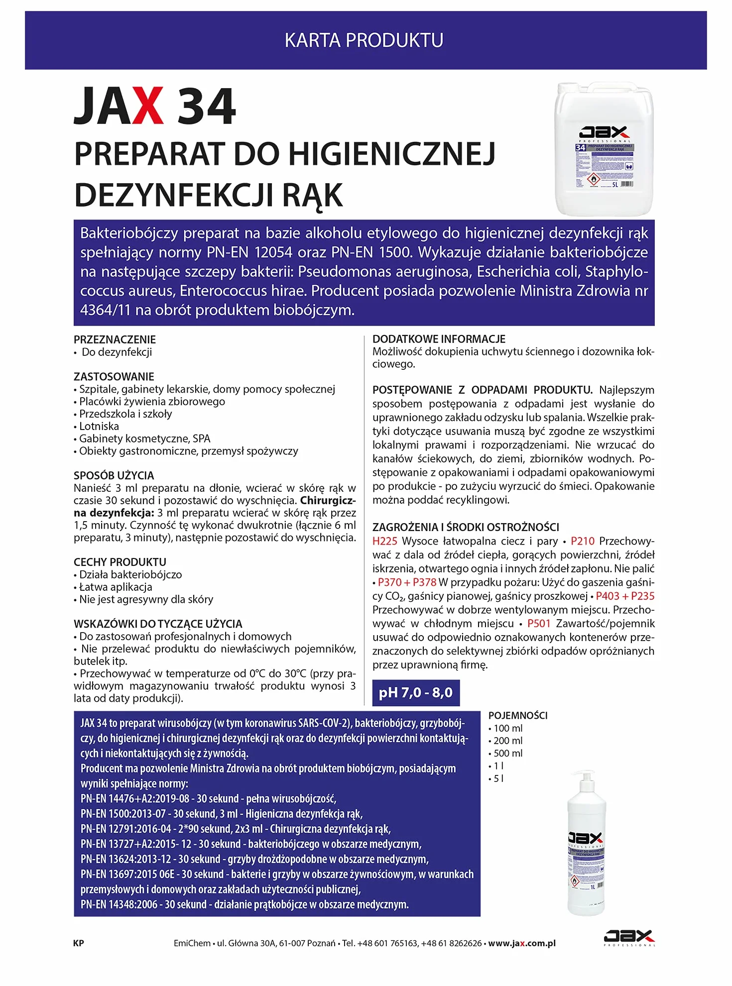 Płyn do higienicznej dezynfekcji rąk 5L - skuteczna dezynfekcja chirurgiczna