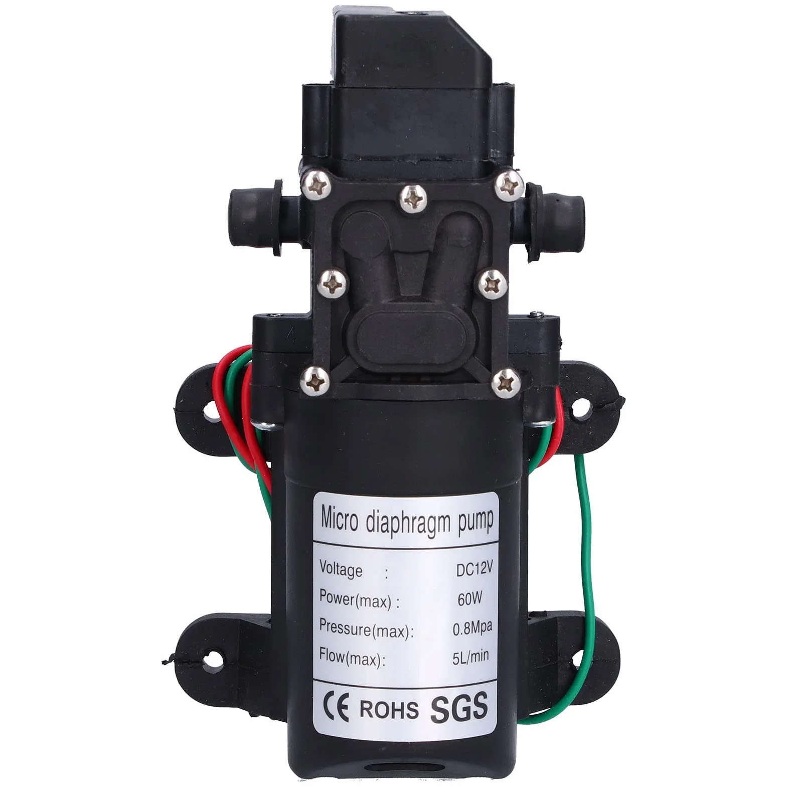 Pompa membranowa 12V 60W 5L/min 0.8Mpa Samozasysająca do nawadniania ogrodu