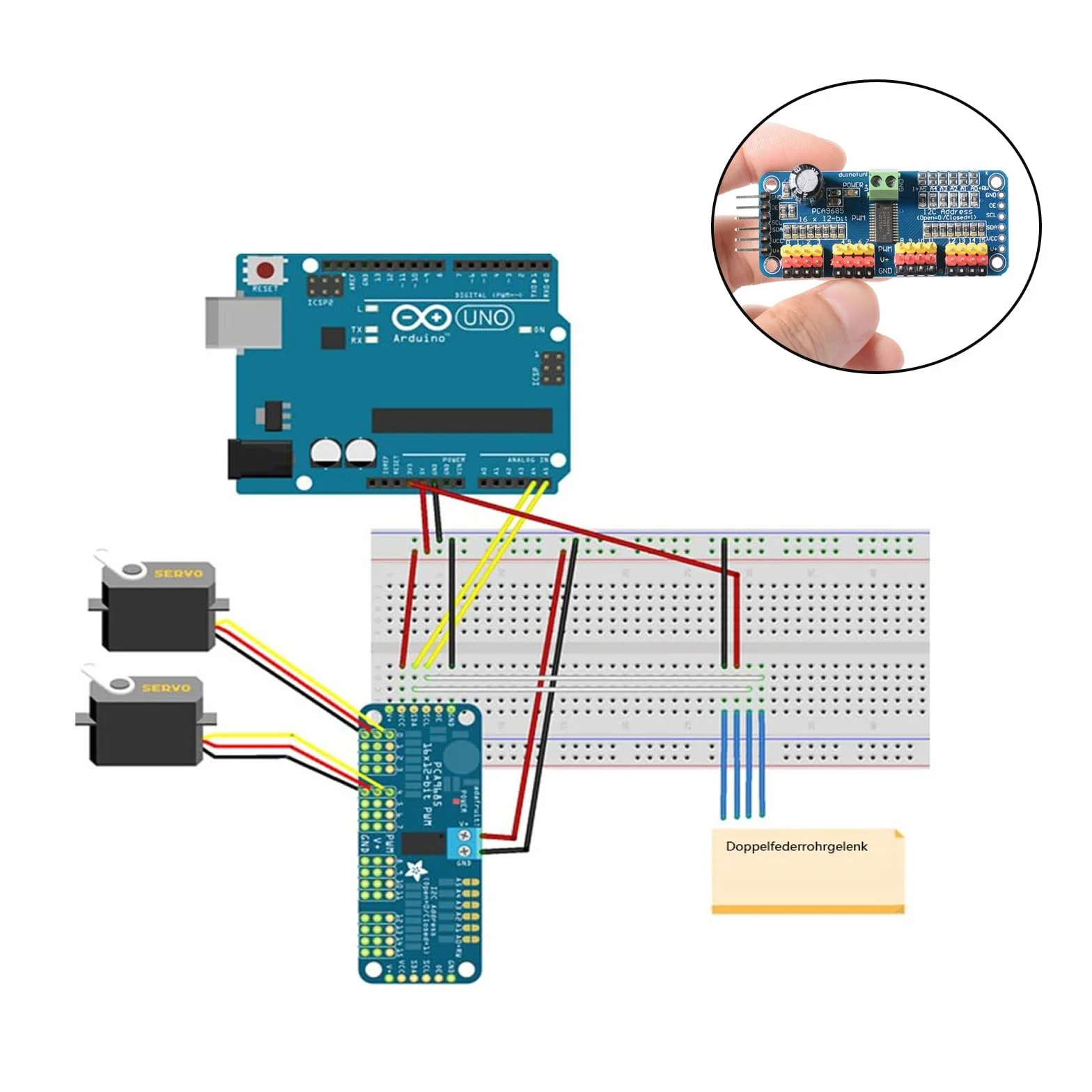 4 szt. PCA9685 PWM sterownik silnika 16-kanałowy, 12-bitowy moduł PWM IIC, rozszerzalny moduł sterownika 16-portowego do robota PWM