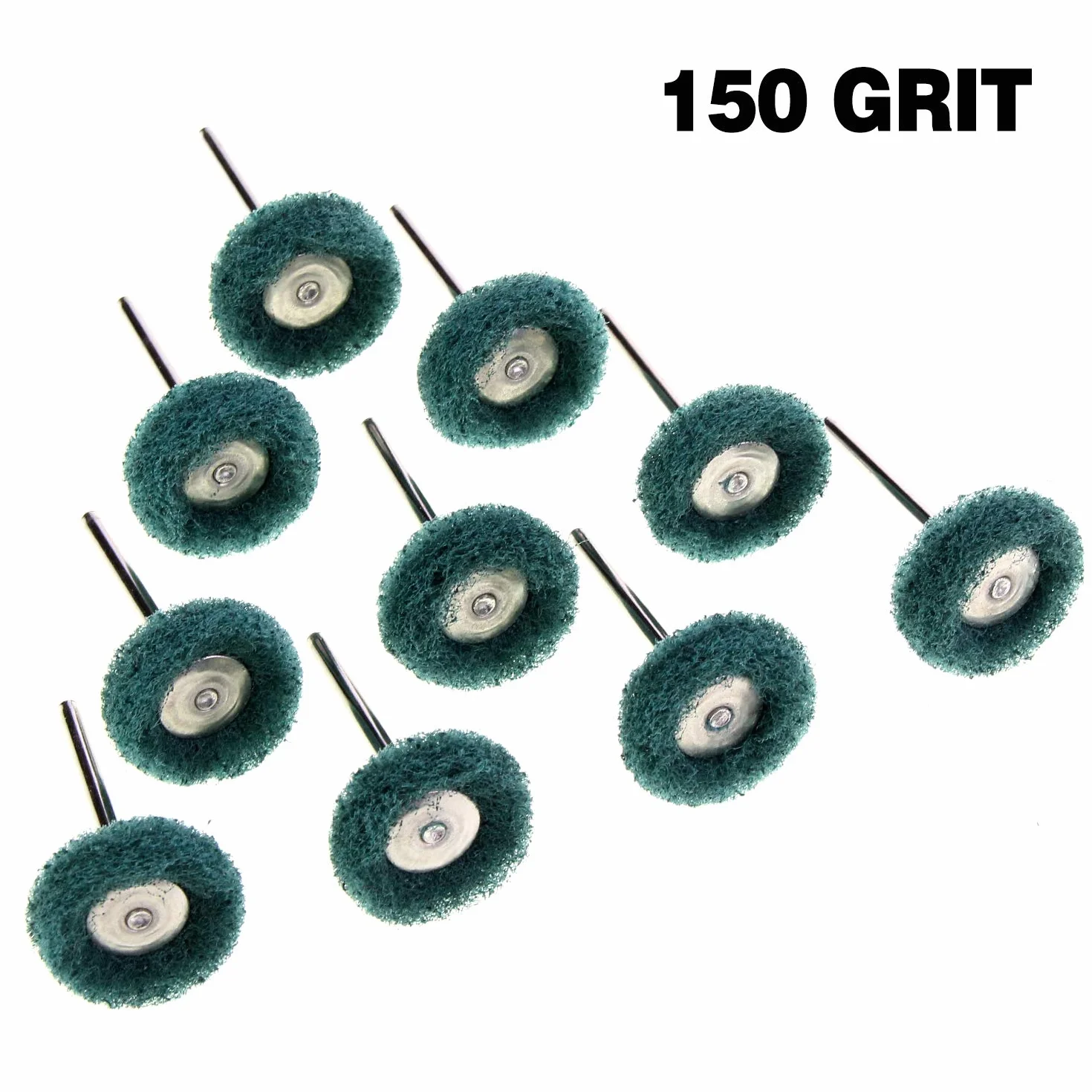 HSeaMall 40 szt. tarcze polerskie 2,5 cm 80/150/240/300 Grit do narzędzi obrotowych