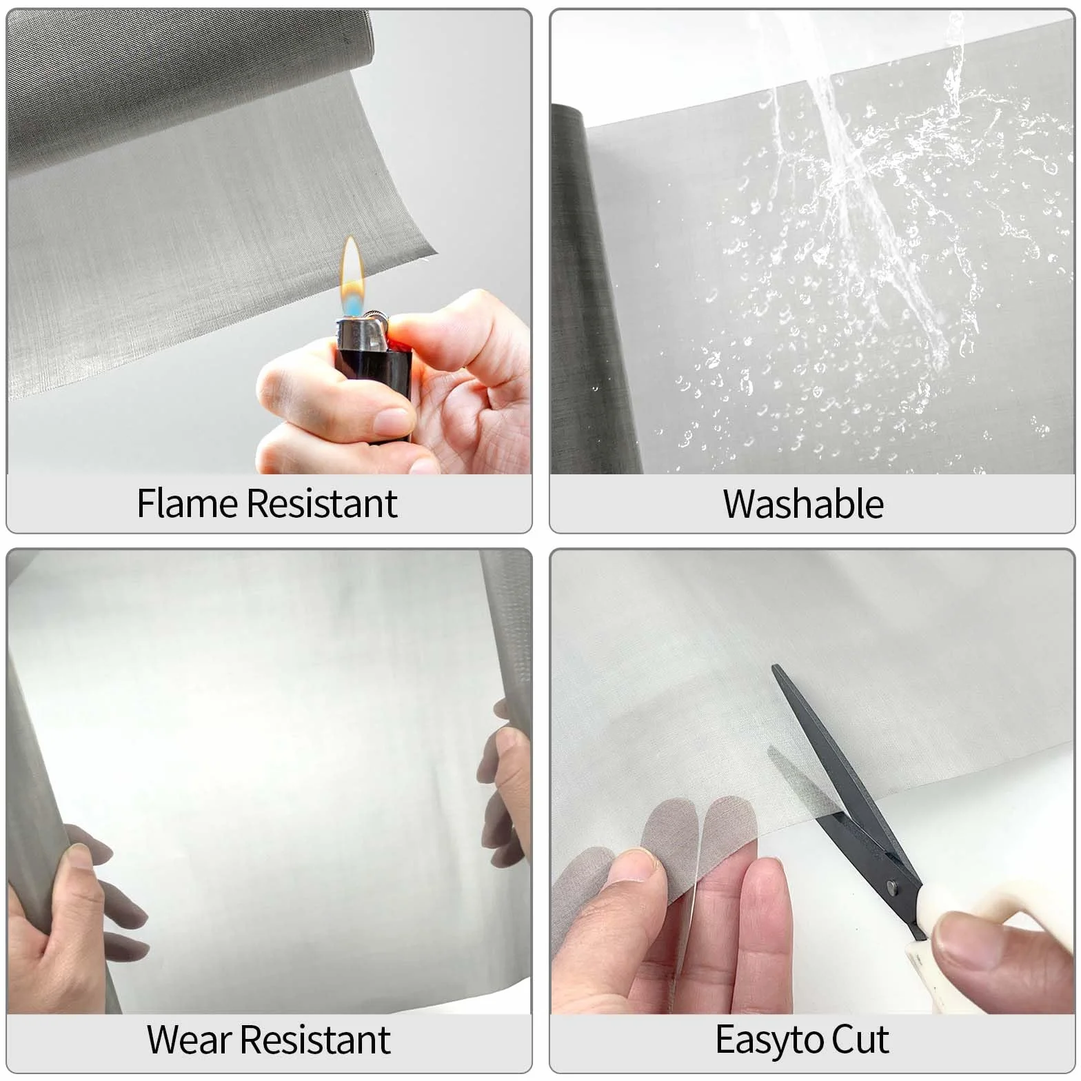 Gewebter Draht 120 Mesh, 1 Rollen 30 * 100 cm 304 Edelstahl-Mesh-Bildschirm für Heimwerker, Lüftung, Filter, Sicherheit, Fenster & Garten usw.