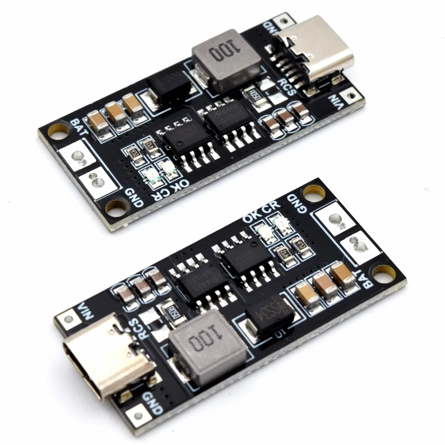 Adeept Typ C BMS 2S 2A 18650 21700 3,7 V płyta ładowania baterii litowej Step-Up Boost Li-Po polimerowa USB C do 8,4 V (2 szt.)
