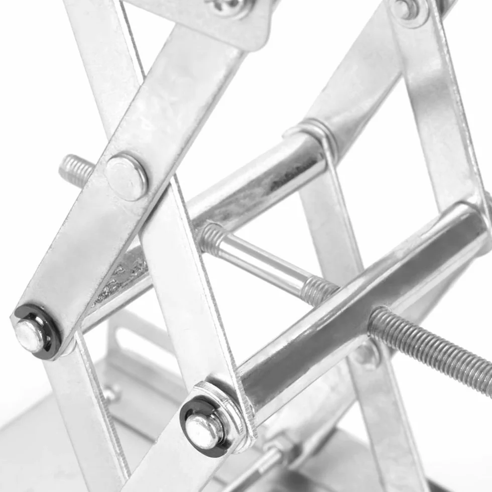 6" nożyczki laboratoryjne podnośnik platformy ze stali nierdzewnej uchwyt do podnośnika/składana ochrona stołu 150 x 150 x 250 mm do eksperymentu naukowego