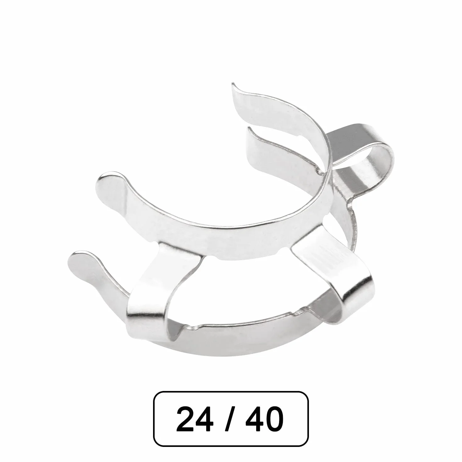 stonylab Metalowe Klipsy do Połączeń, 5 Szt. 24 mm Keck Clamp, do Połączenia Szklanego 24/40, Akcesorium Laboratoryjne, #24
