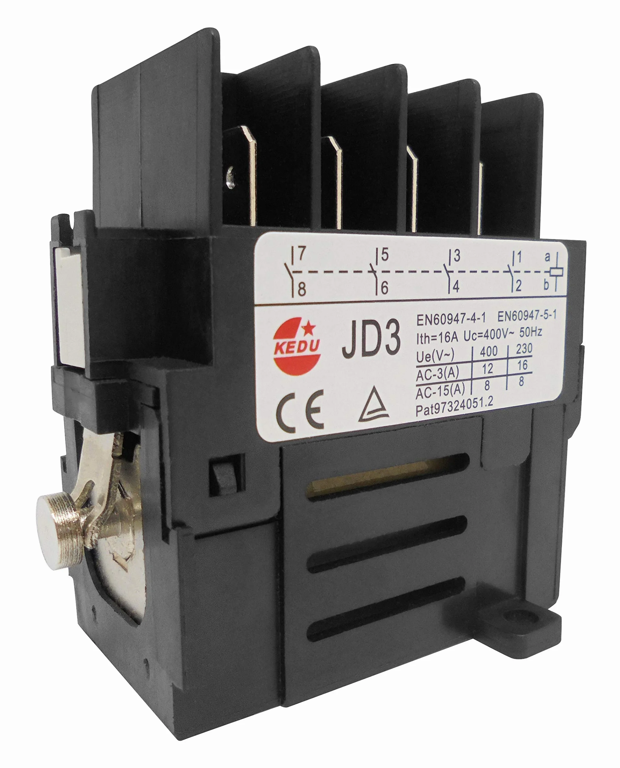 Stycznik silnika KEDU JD3/JD4 4 styki NO 230V 400V 50Hz 10 pinów