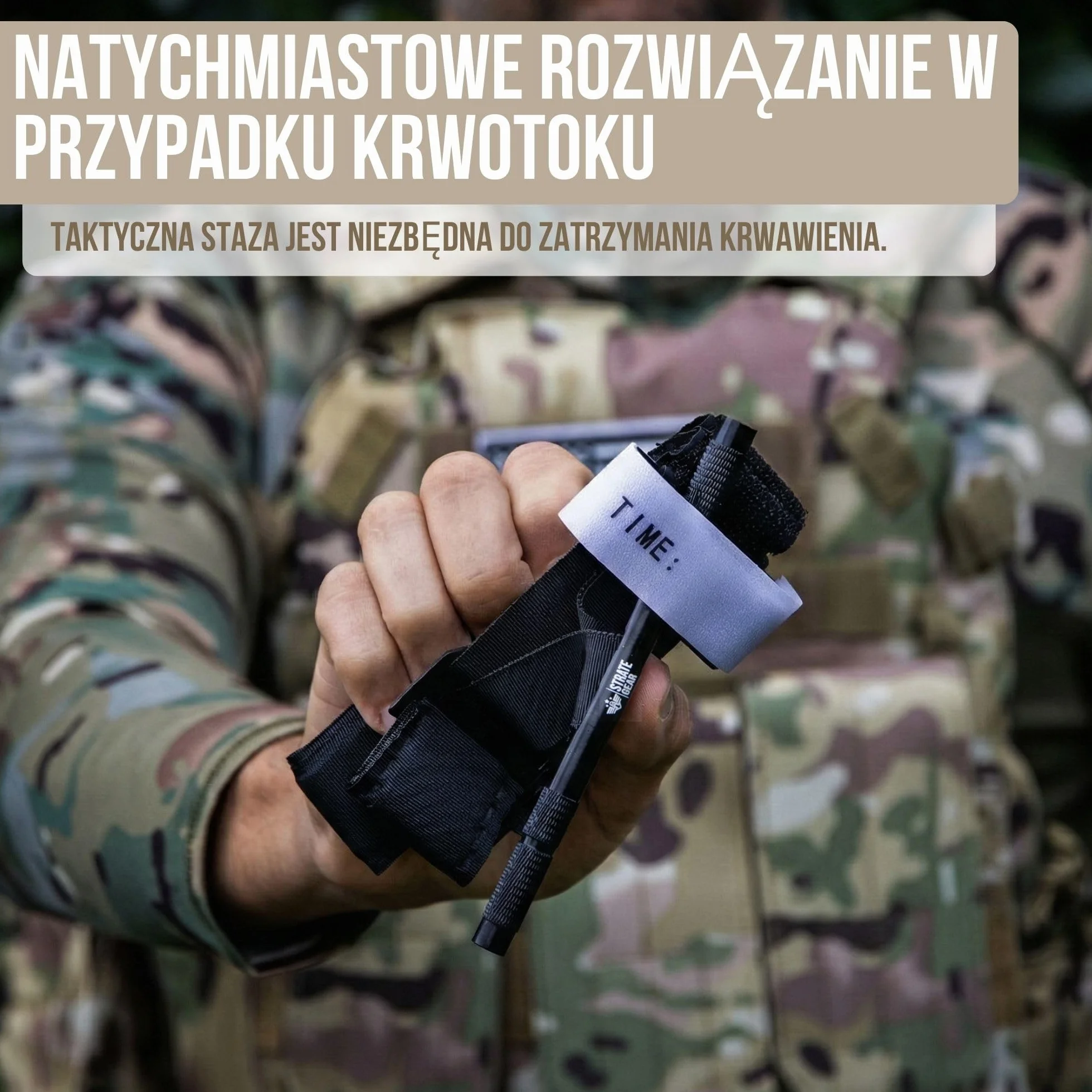 Taktyczny Opaska Uciskowa Tourniquet Strate Gear Zestaw 2x Ratownictwo Medyczne