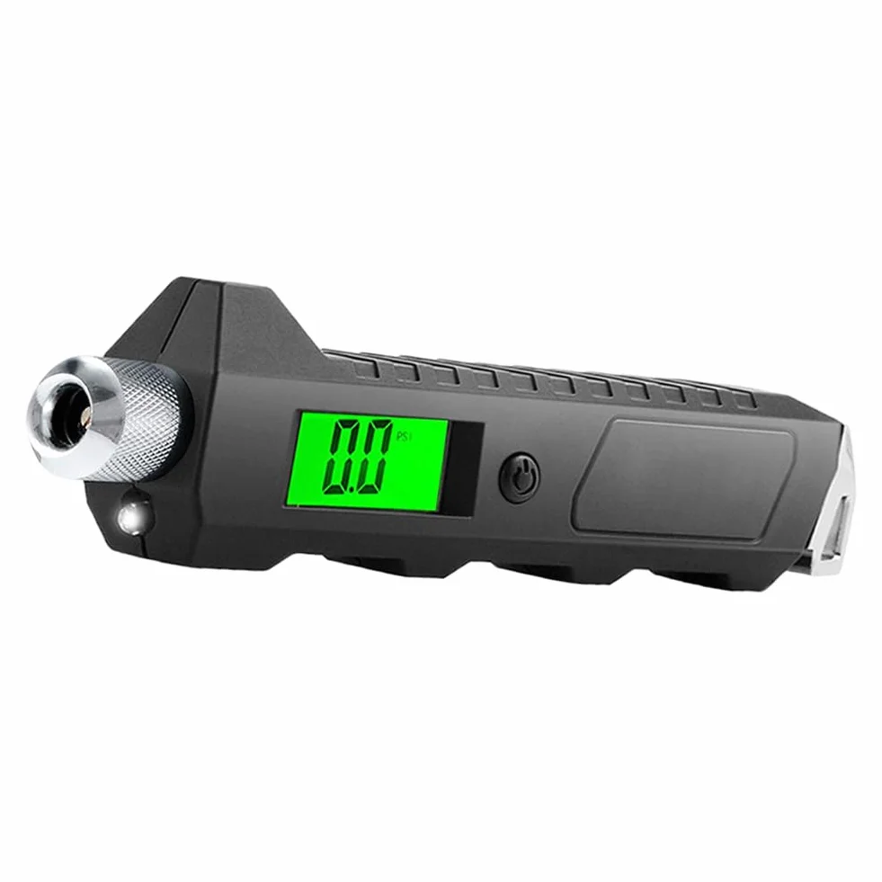 Manometr Do Pomiaru Ci?nienia W Oponach - Elektroniczny Manometr Ci?nienia W Opónach,Wy?wietlacz Pod?wietlany Antypo?lizgowy Chwyt 16 do Roweru Samochodu Ci? ?arówki Naprawa Konserwacja