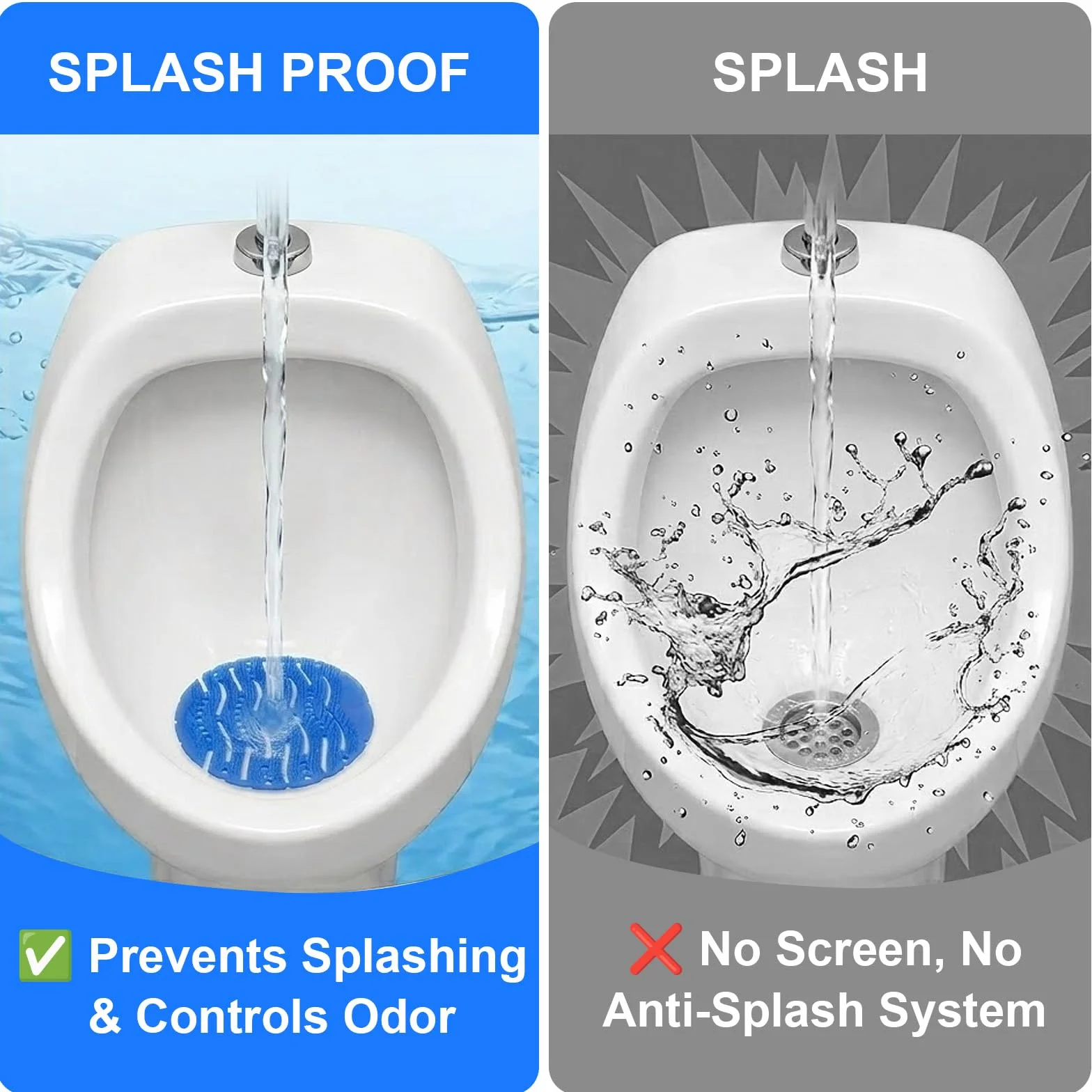 Sitko do pisuaru z zapachem – 16 sztuk uniwersalnych sitek do pisuaru przed pryskaniem – ochrona przed zapachami i odświeżaczem powietrza do pisuaru i WC – świeżość do 30 dni – idealne do łazienki
