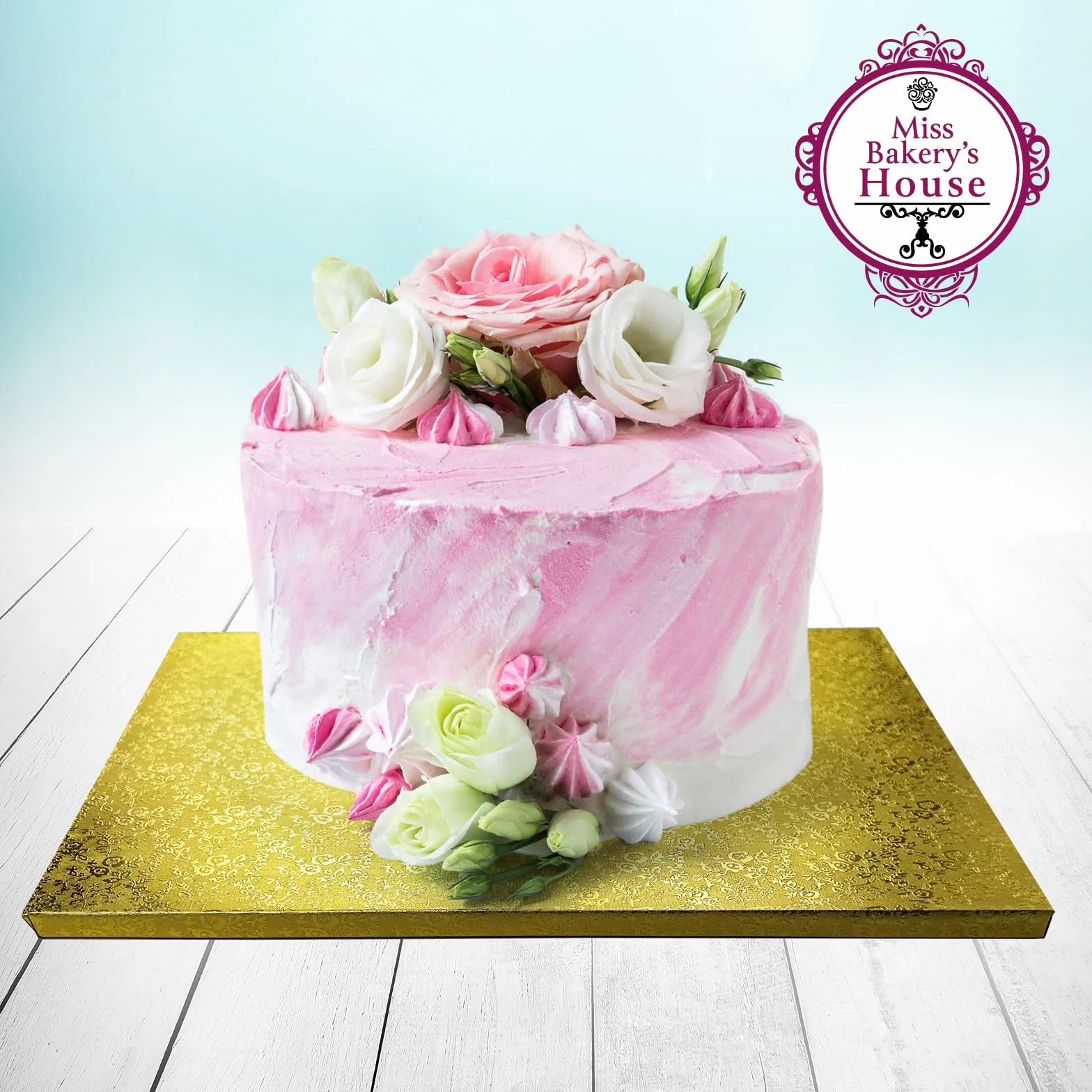 Miss Bakery's House Cake Drum 30 x 40 cm 12 mm złoty 4 sztuki
