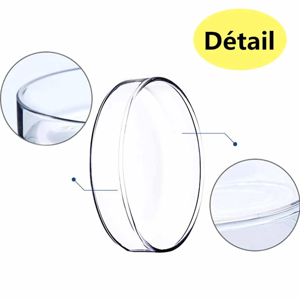 LATRAT 20 szt. Petri Dishes, sterylne plastikowe szalki Petriego, Petri steriles w/pokrywki do laboratorium hodowli komórek tkankowych, 90 mm