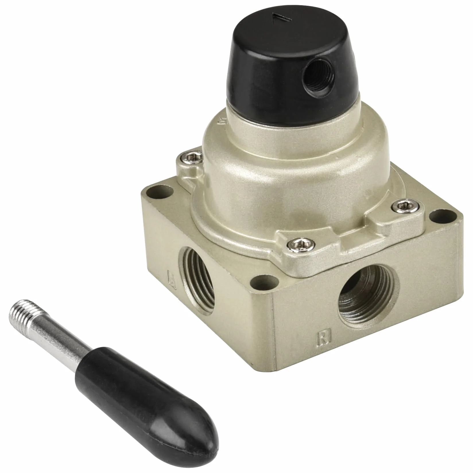 Heschen Zawór ręczny dźwigni obrotowej HV-04 PT1/5.1 cm 3-pozycyjny 4-drożny