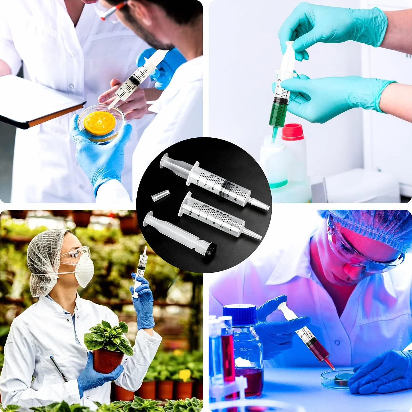 Strzykawka plastikowa 60 ml wielokrotnego użytku bez igły sterylna do karmienia zwierząt