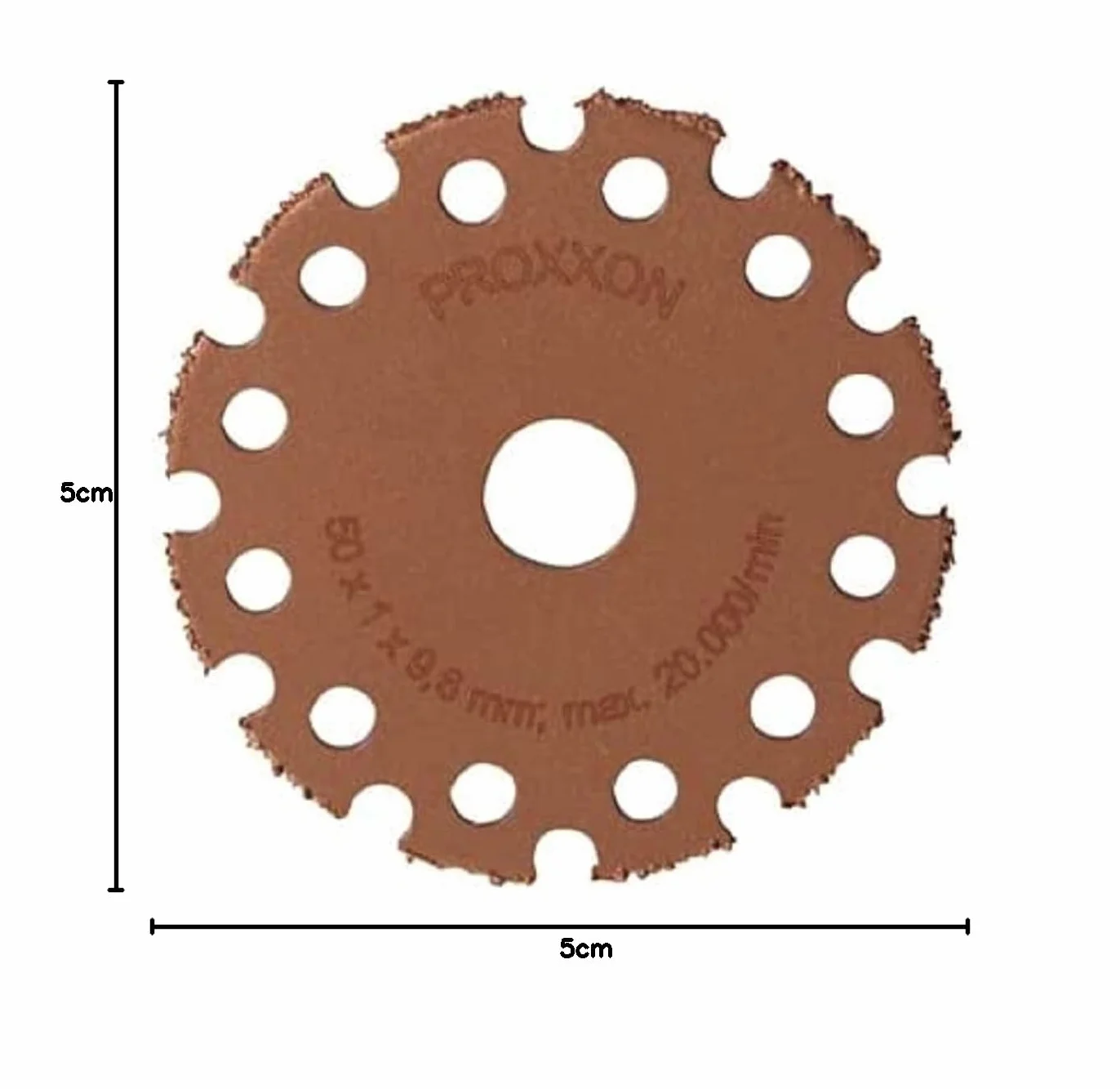 Proxxon Tarcza tnąca z węglika wolframu (Ø 50 mm, do cięcia drewna + zaprawy do fug, 1 sztuka) 28556