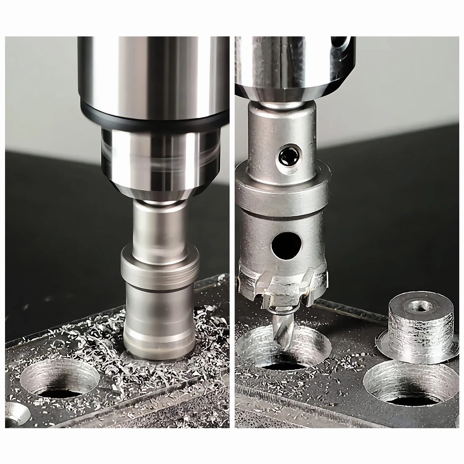 Flintronic Otwornica do bimetalu 45 mm TCT Heavy Duty stal nierdzewna wiertło do metalu