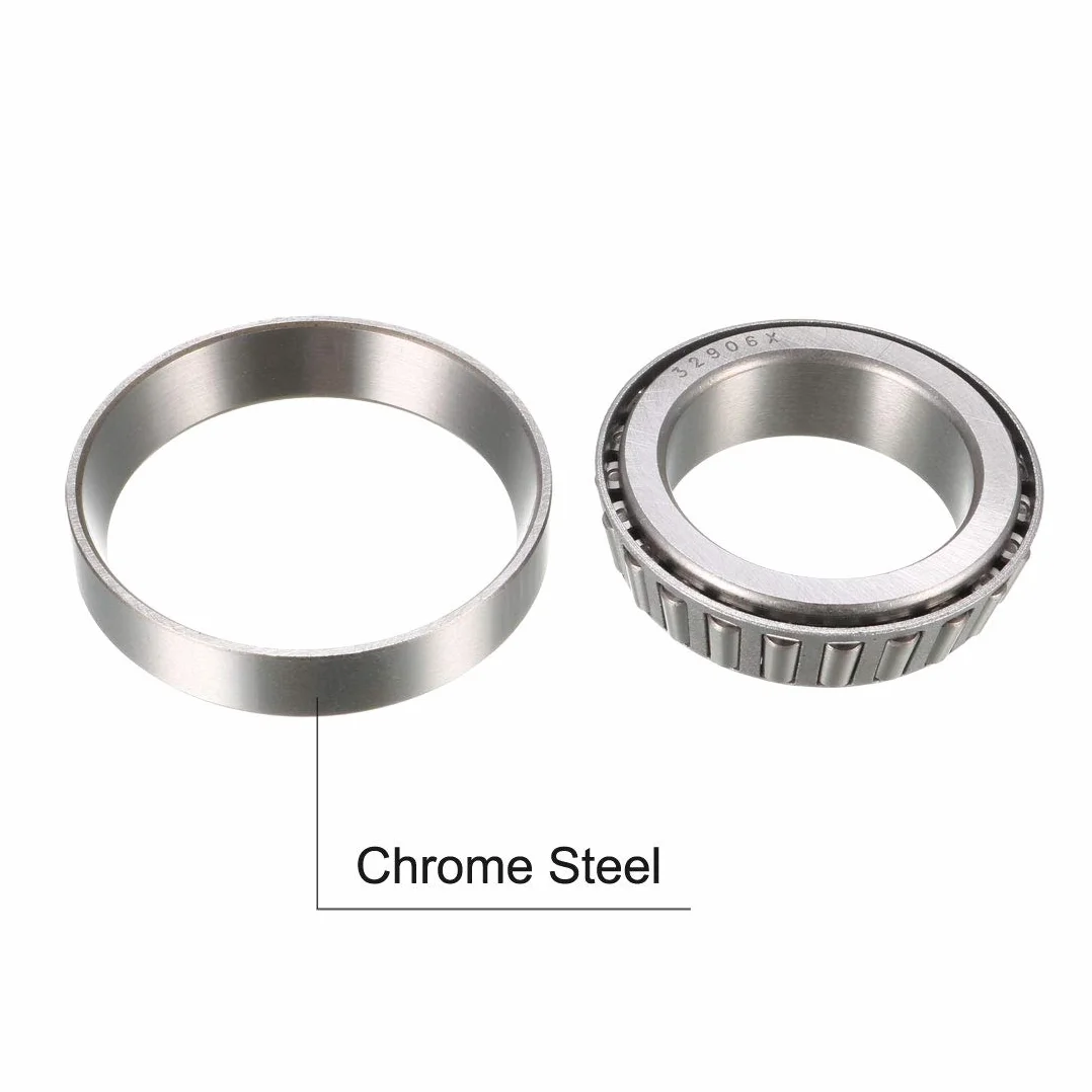 sourcing map 2 sztuki 32906X łożysko stożkowe łożysko wałków stożkowych stożek i zestaw talerzy 30 mm otwór 47 mm itp.