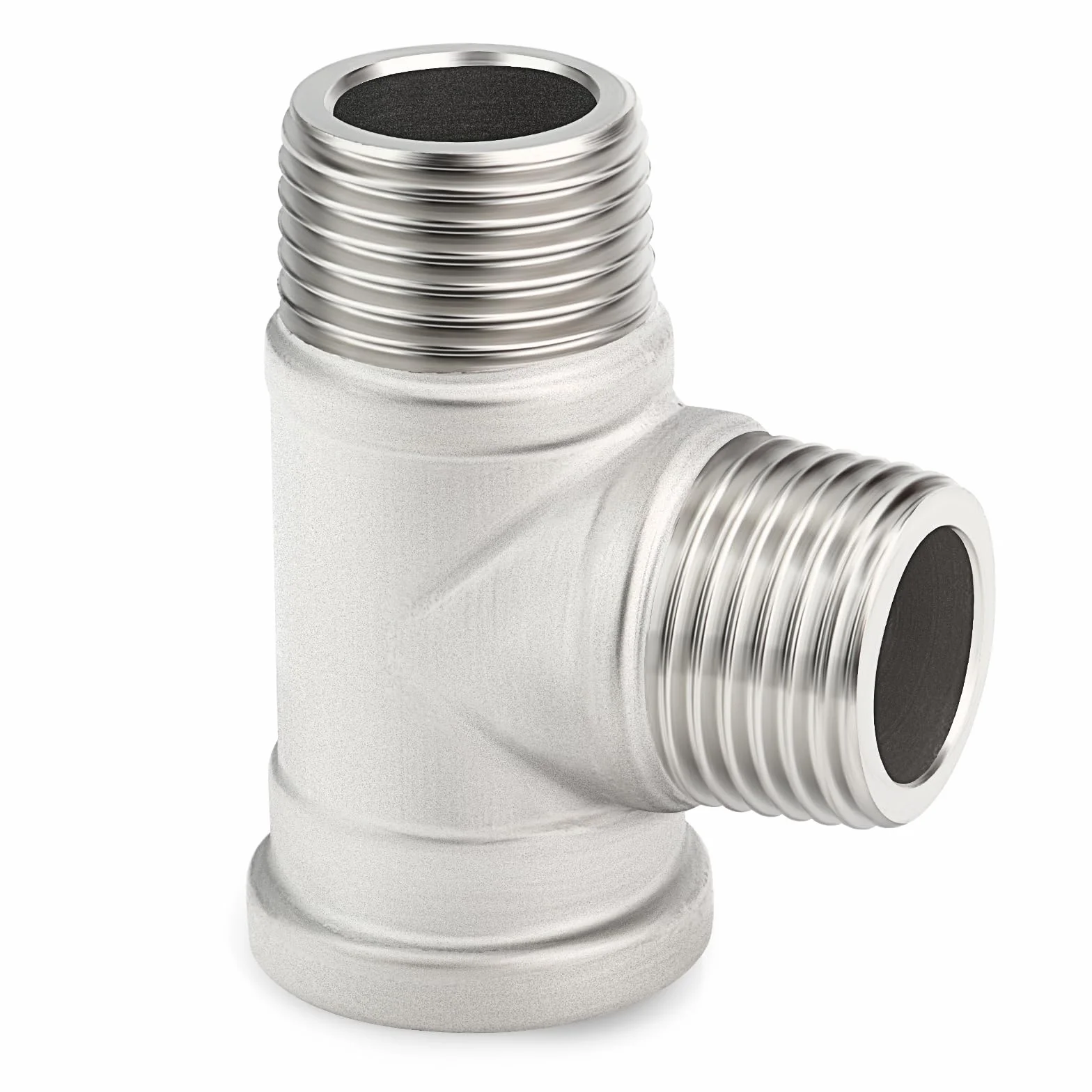 TAISHER Trójniki 5 szt. 304 ze stali nierdzewnej, 3/8" BSP męskie x męskie x żeńskie złączki do rur męskie