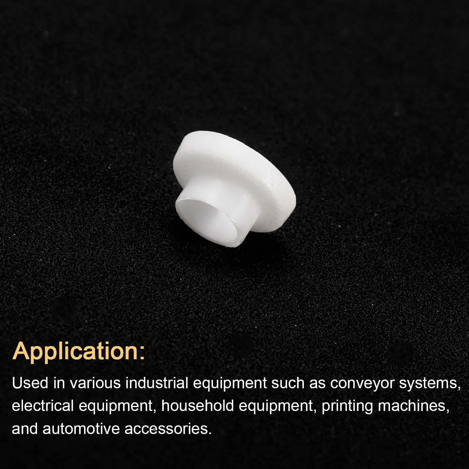 Tuleje kołnierzowe z tworzywa sztucznego ID 3 mm x OD 3,6 mm x długość 2,8 mm nylonowe białe QUARKZMAN