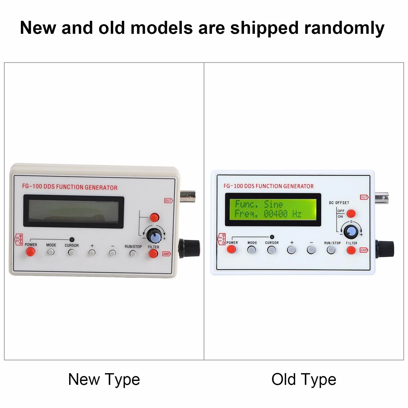 Generator Funkcji DDS 1 Hz–500 KHz Sinusoida z Filtrem, Licznik Źródła Sygnału DC 5 V