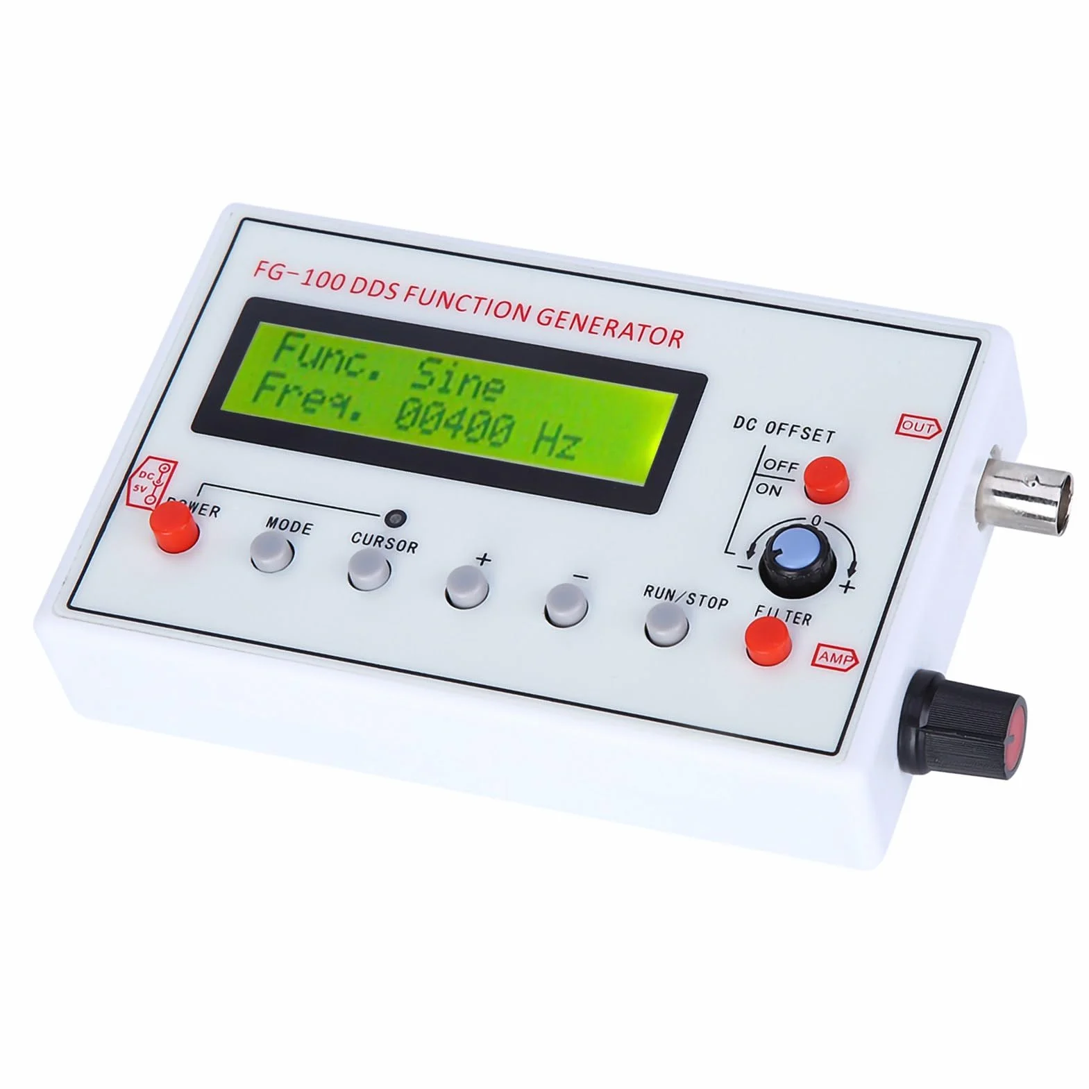 FG-100 Generator Sygnału Funkcji DDS Moduł Generatora Funkcji DIY Częstotliwość Sinusoidalna Generator Sygnału 1 HZ-500 KHz