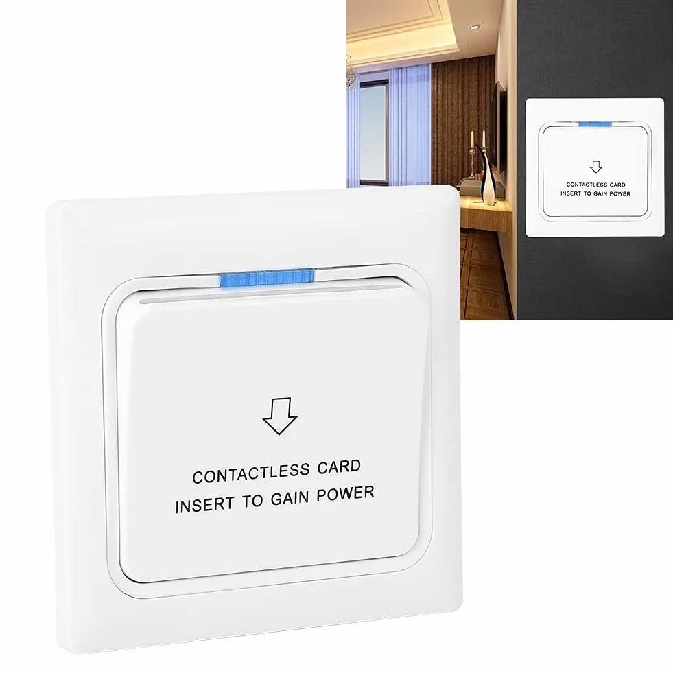 Przełącznik Rozpoznawania Energii Elektrycznej Power Key Card Sensor Panel Przenośny Trwały Włącznik światła