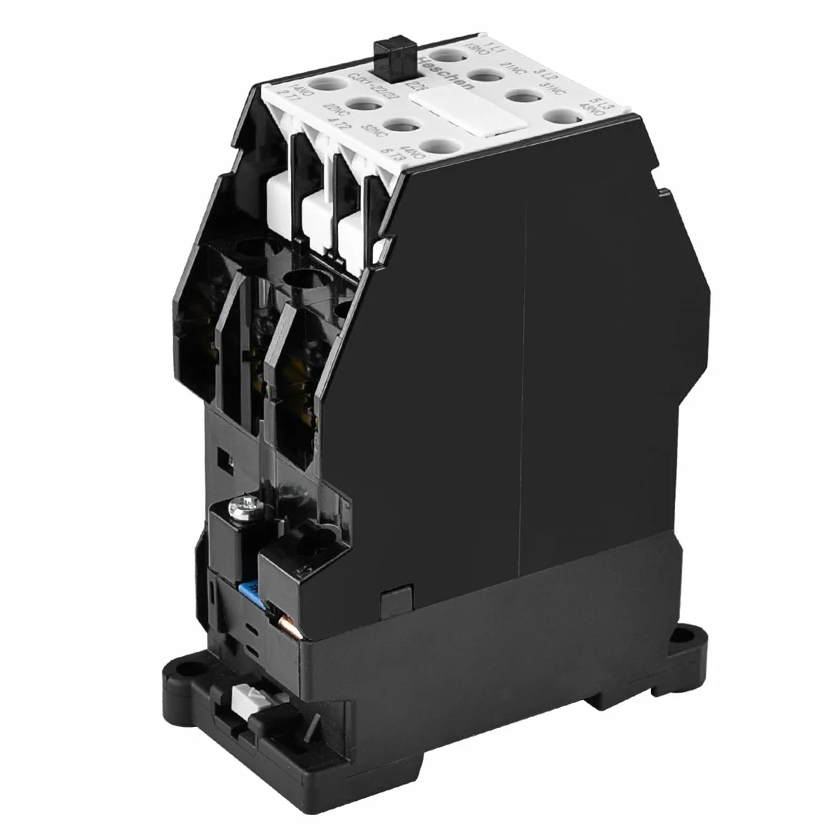 Heschen Stycznik AC, CJX1-22/22, cewka CA220V 50/60Hz, 3-biegunowy, 2NO+2NC, 380V 22A